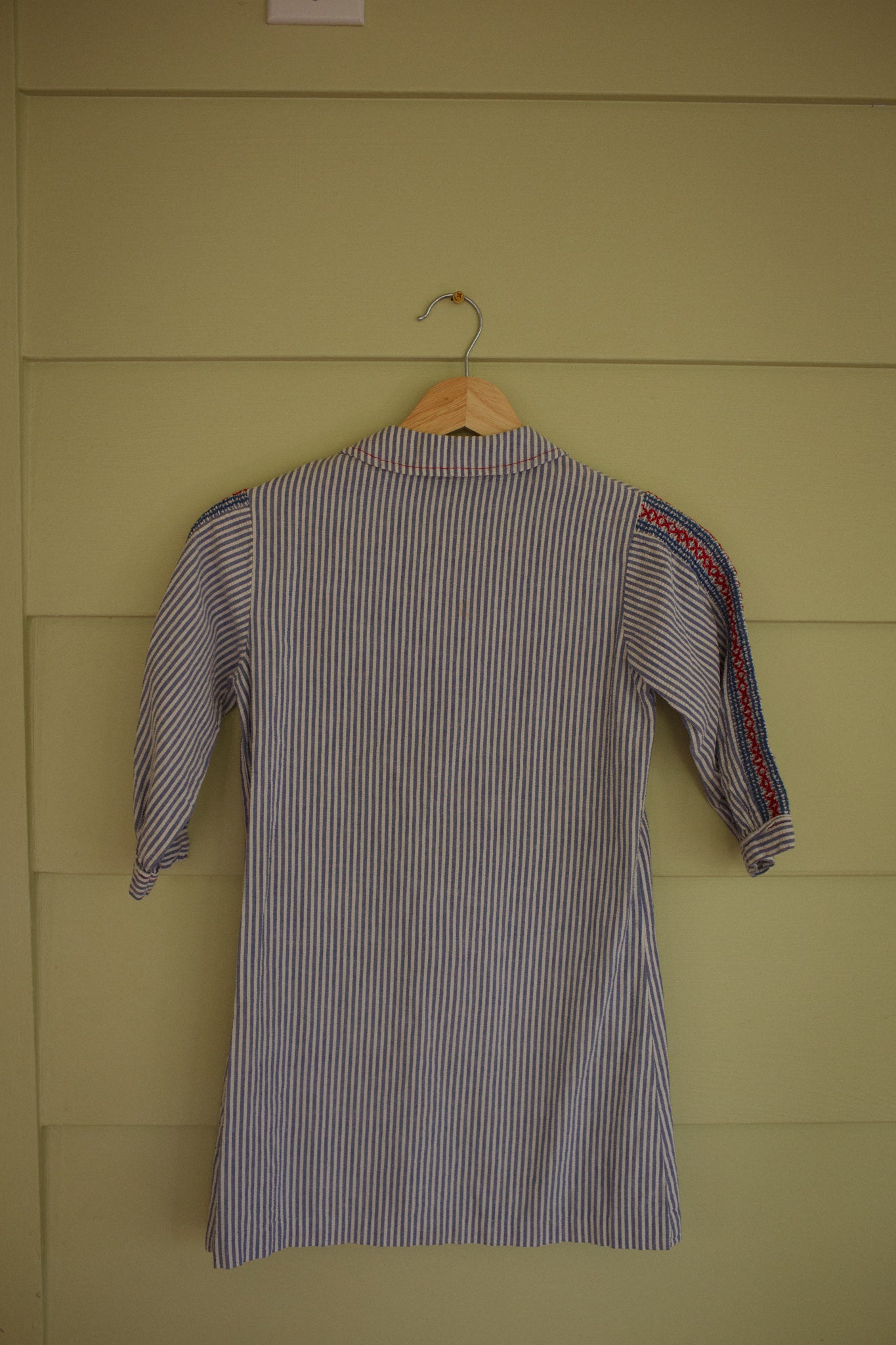 1970's Seersucker Girls Dress