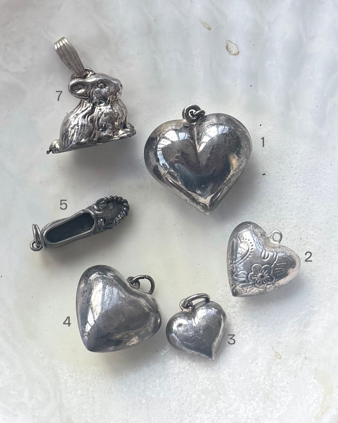 Fine Silver Vintage Charms