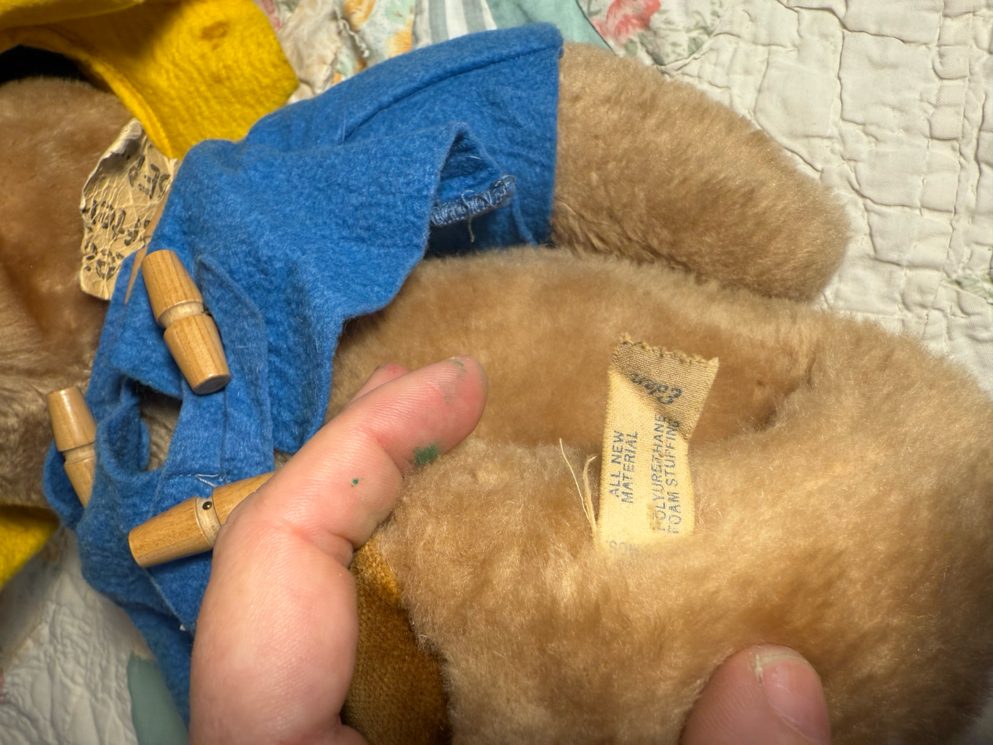 Vintage 1975 Paddington Stuffed Bear