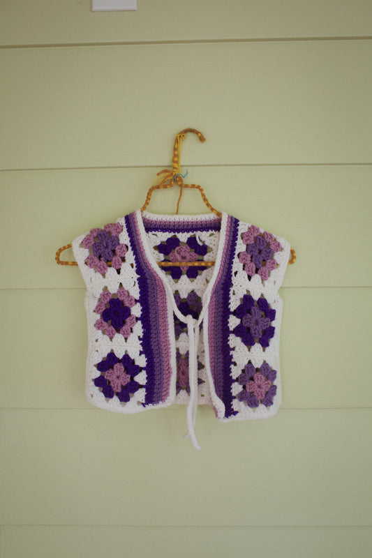 70's Girls Crocheted Vest