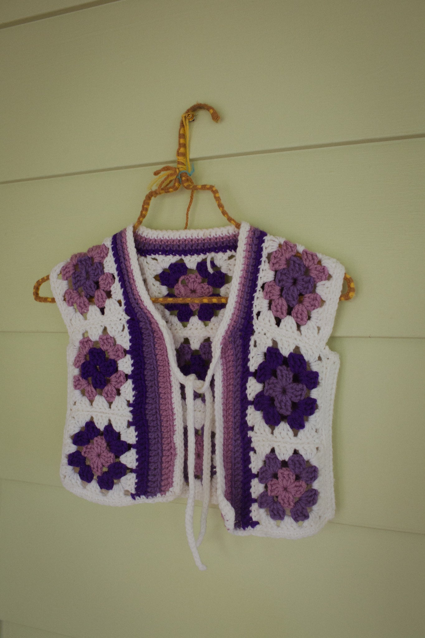 70's Girls Crocheted Vest