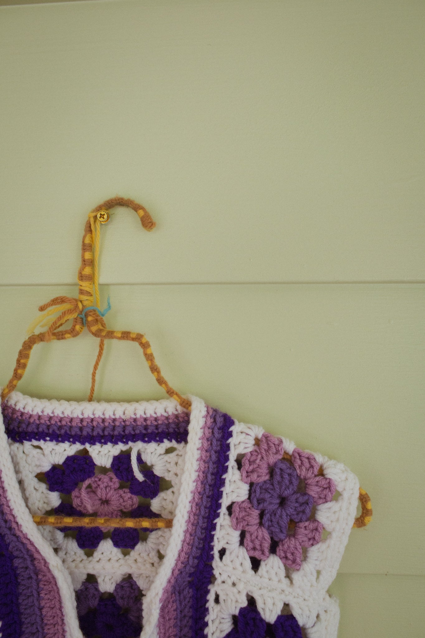 70's Girls Crocheted Vest