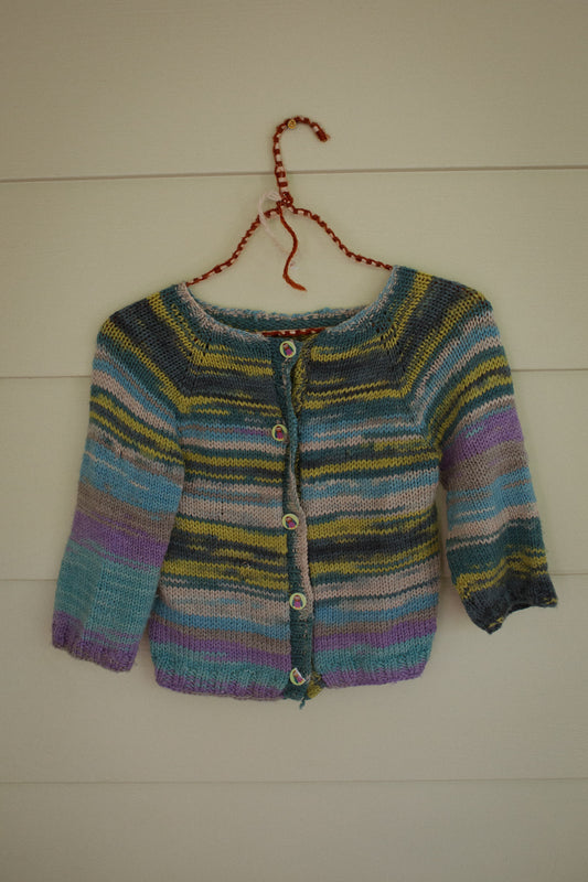 Vintage Hand Knit Wool Owl Sweater