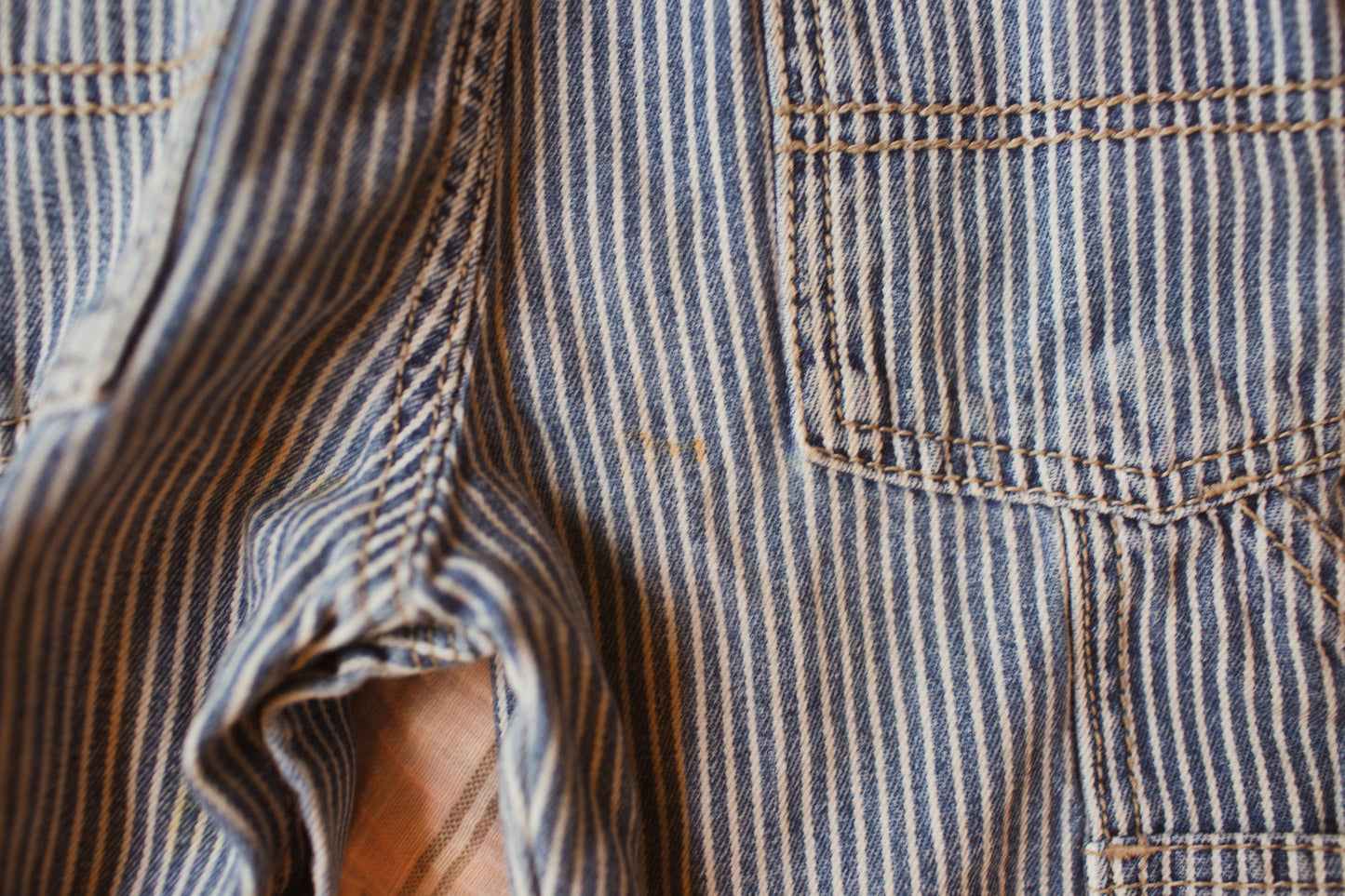 90's Oshkosh Striped Overalls
