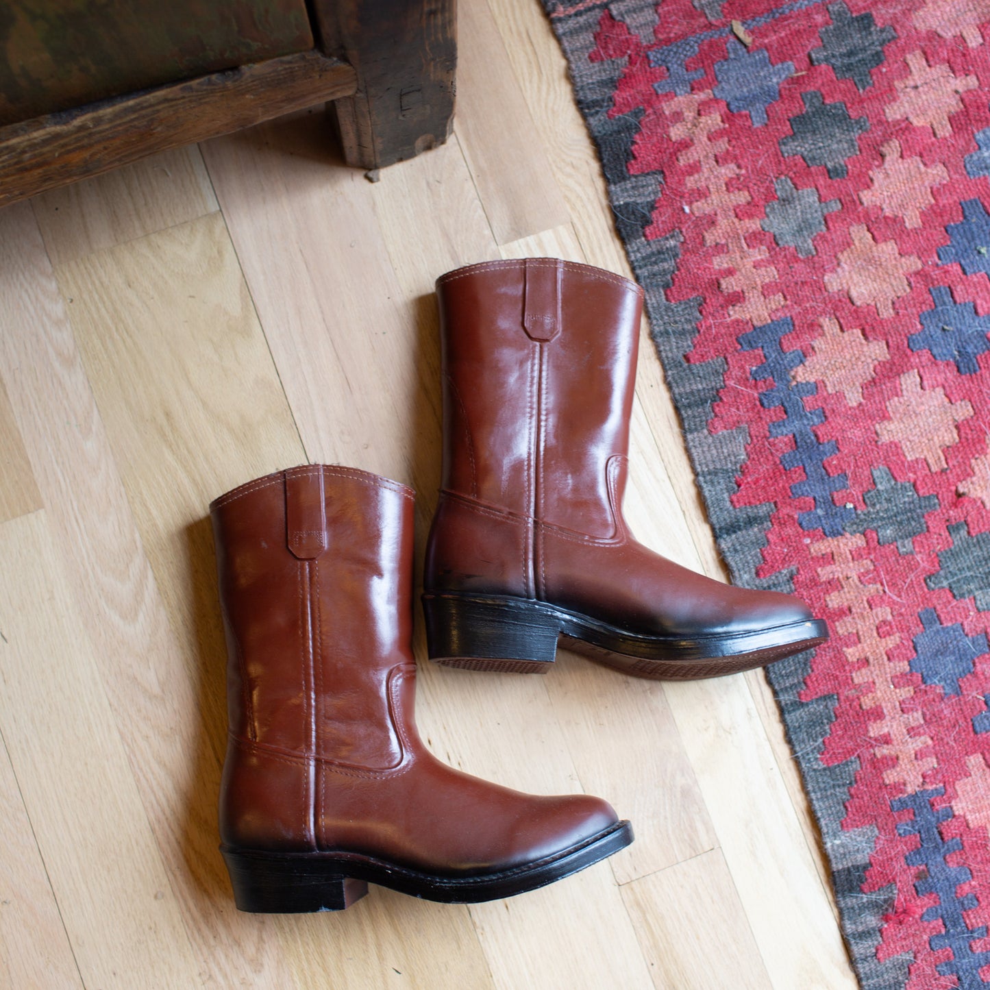 Vintage Rubber Cowboy Boots