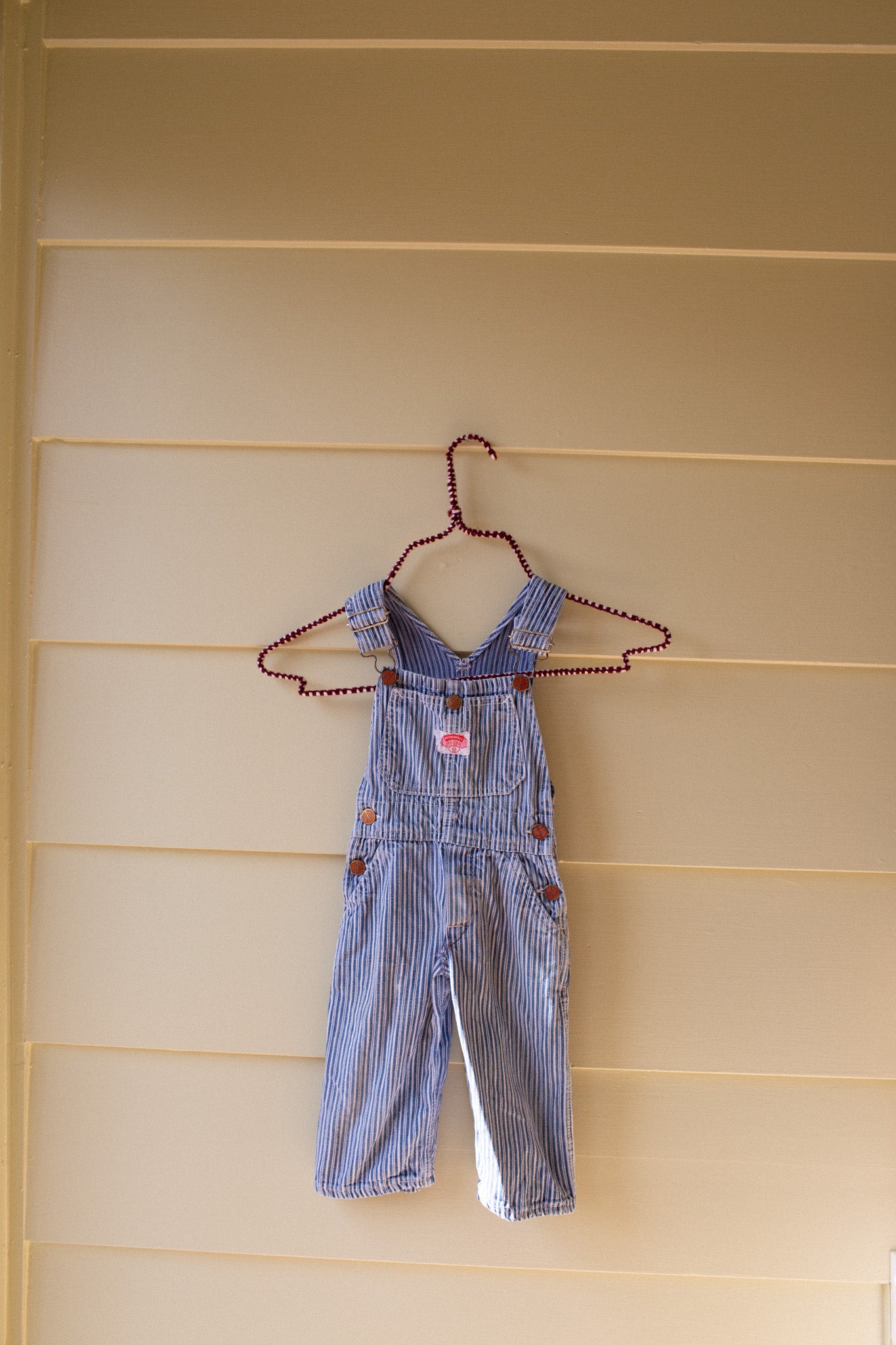 Vintage Toddler Round House Overalls