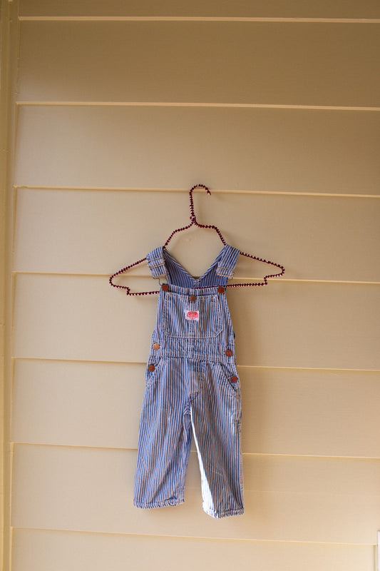 Vintage Toddler Round House Overalls