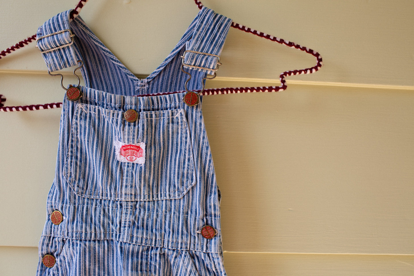 Vintage Toddler Round House Overalls