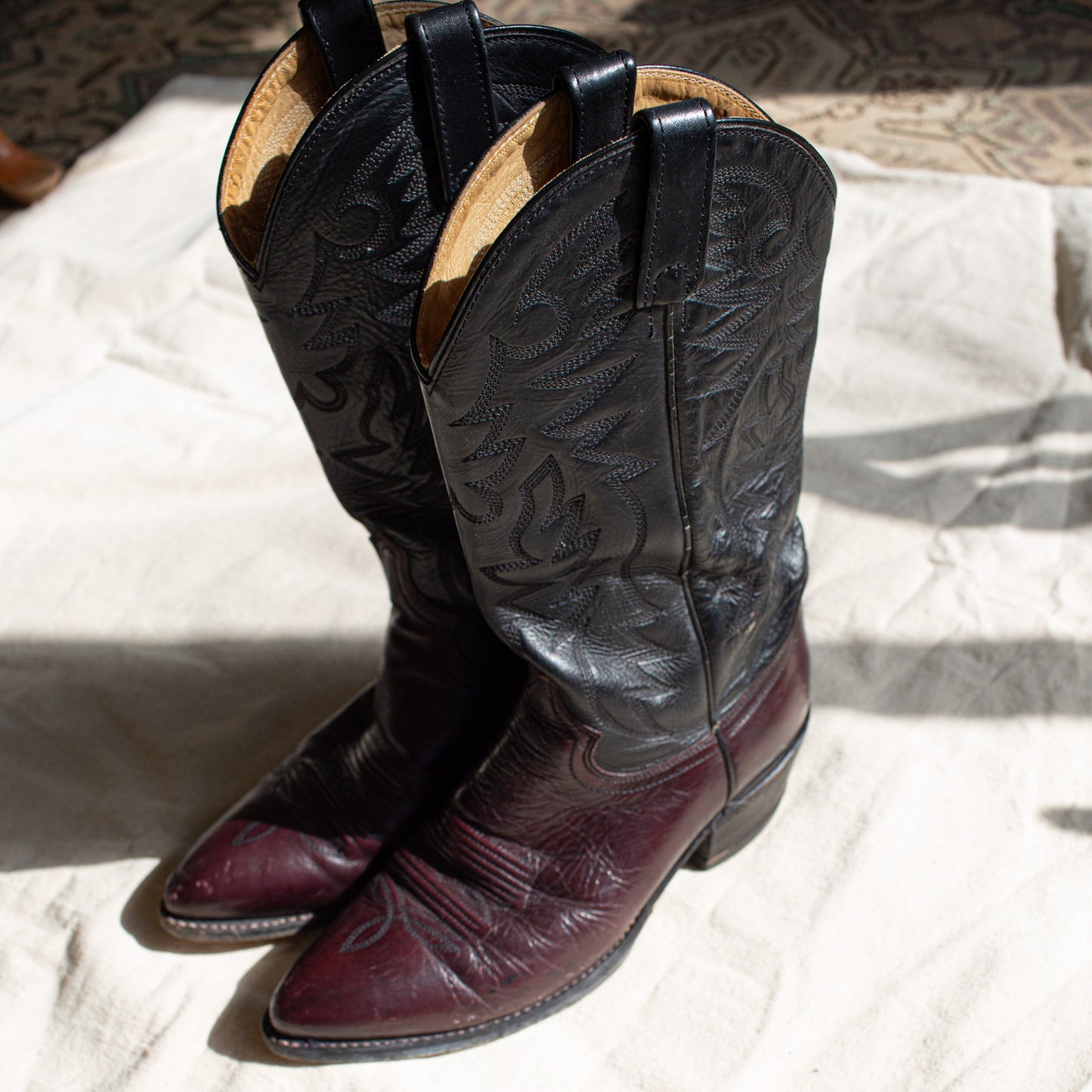 90's Dan Post Two Tone Western Boots