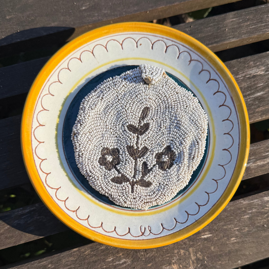 1940s Belgian Beaded Belt Pouch