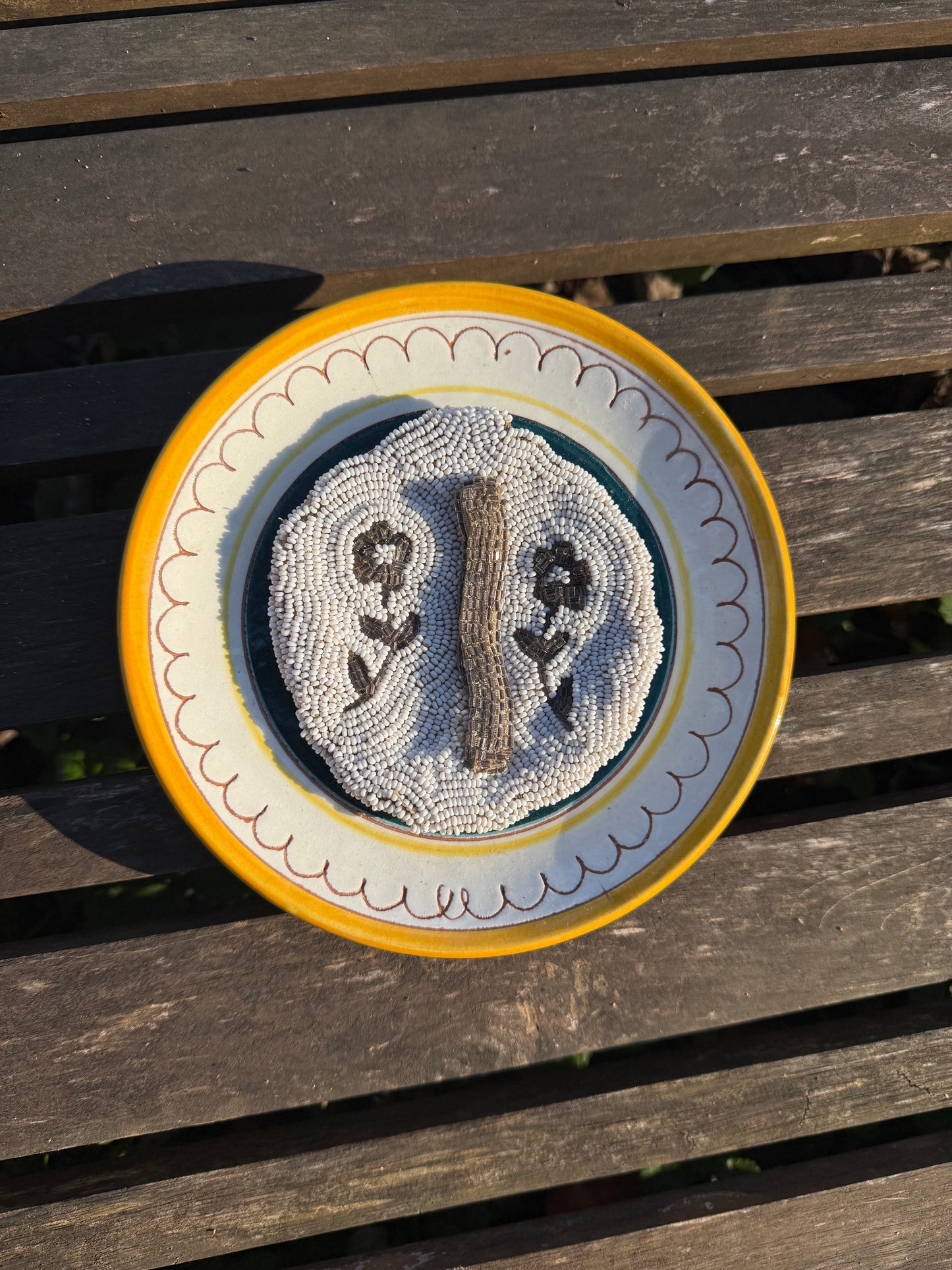 1940s Belgian Beaded Belt Pouch