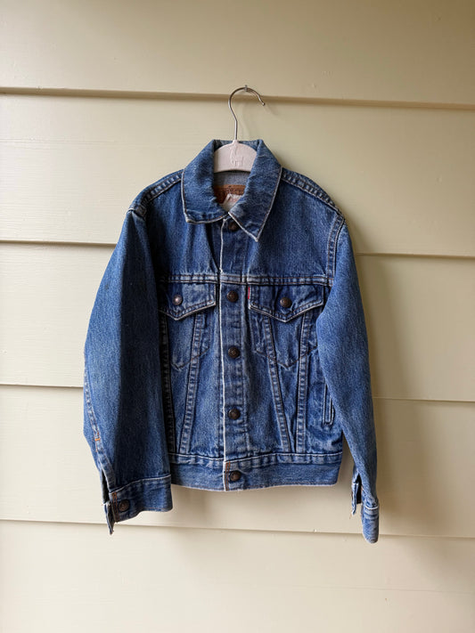 90's Kids Denim Jacket (Size 7)