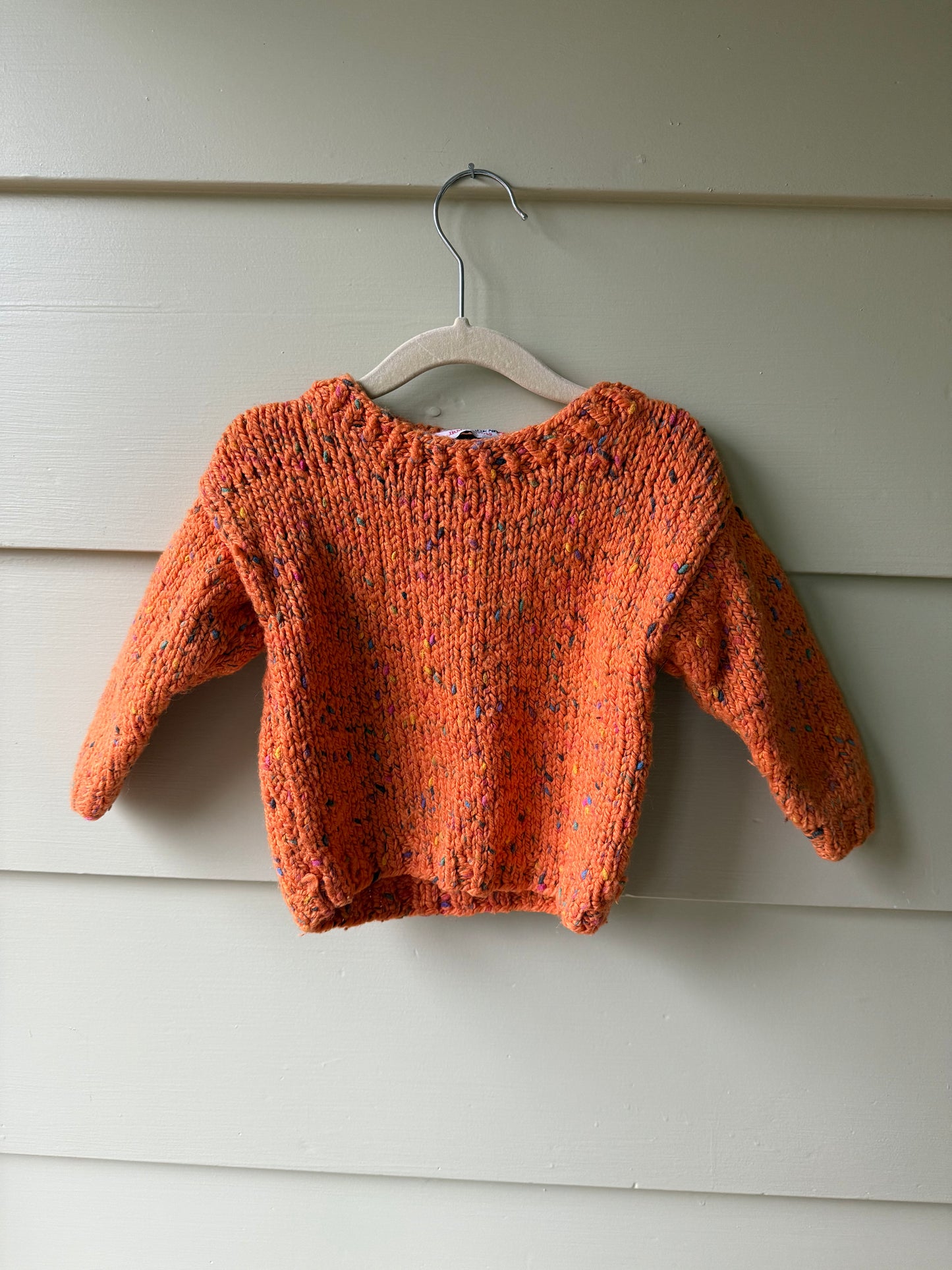 70's Hand Knit Sweater (Size 2T)