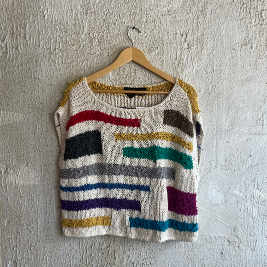 Vintage Hand Knit S/S Sweater