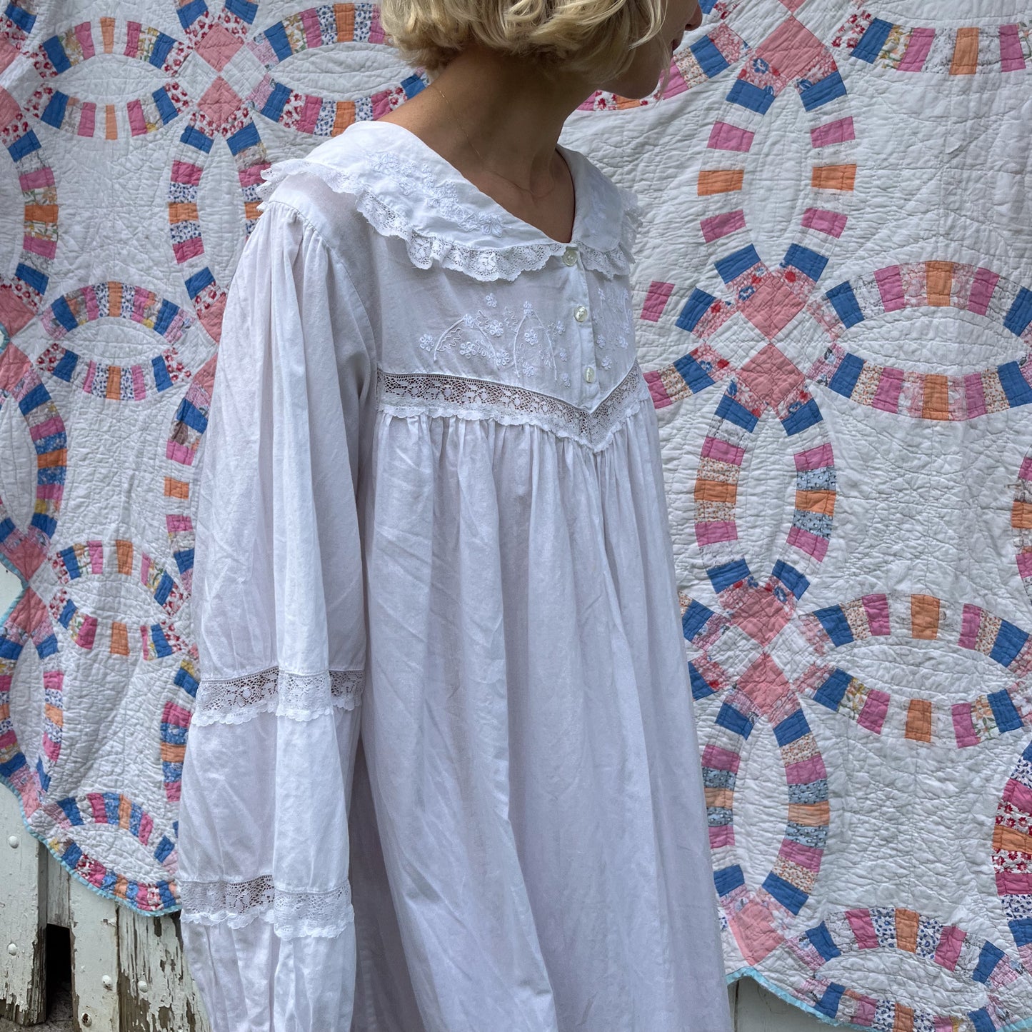 1980's Edwardian Style Nightgown