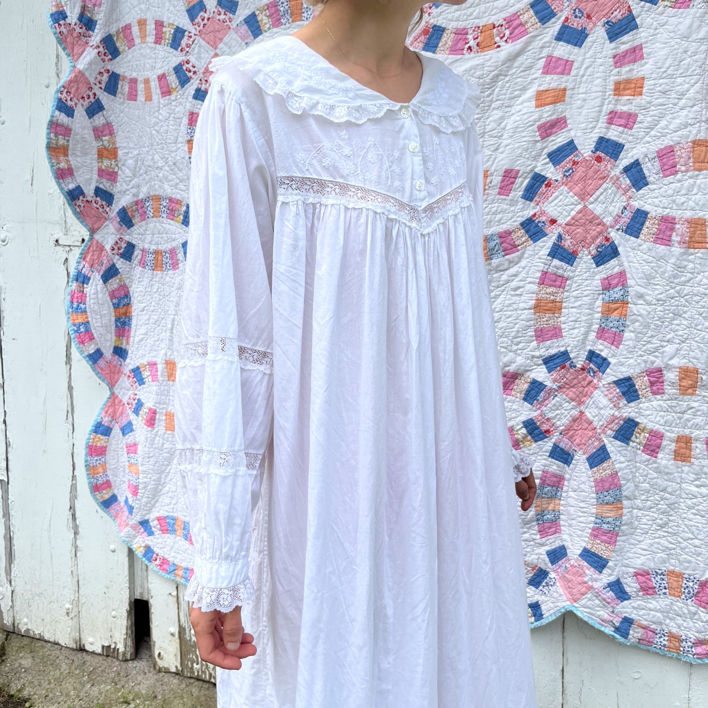 1980's Edwardian Style Nightgown