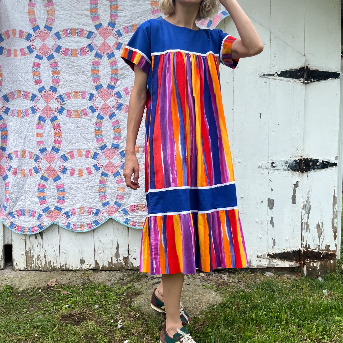 1980's Vibrant Muu Muu