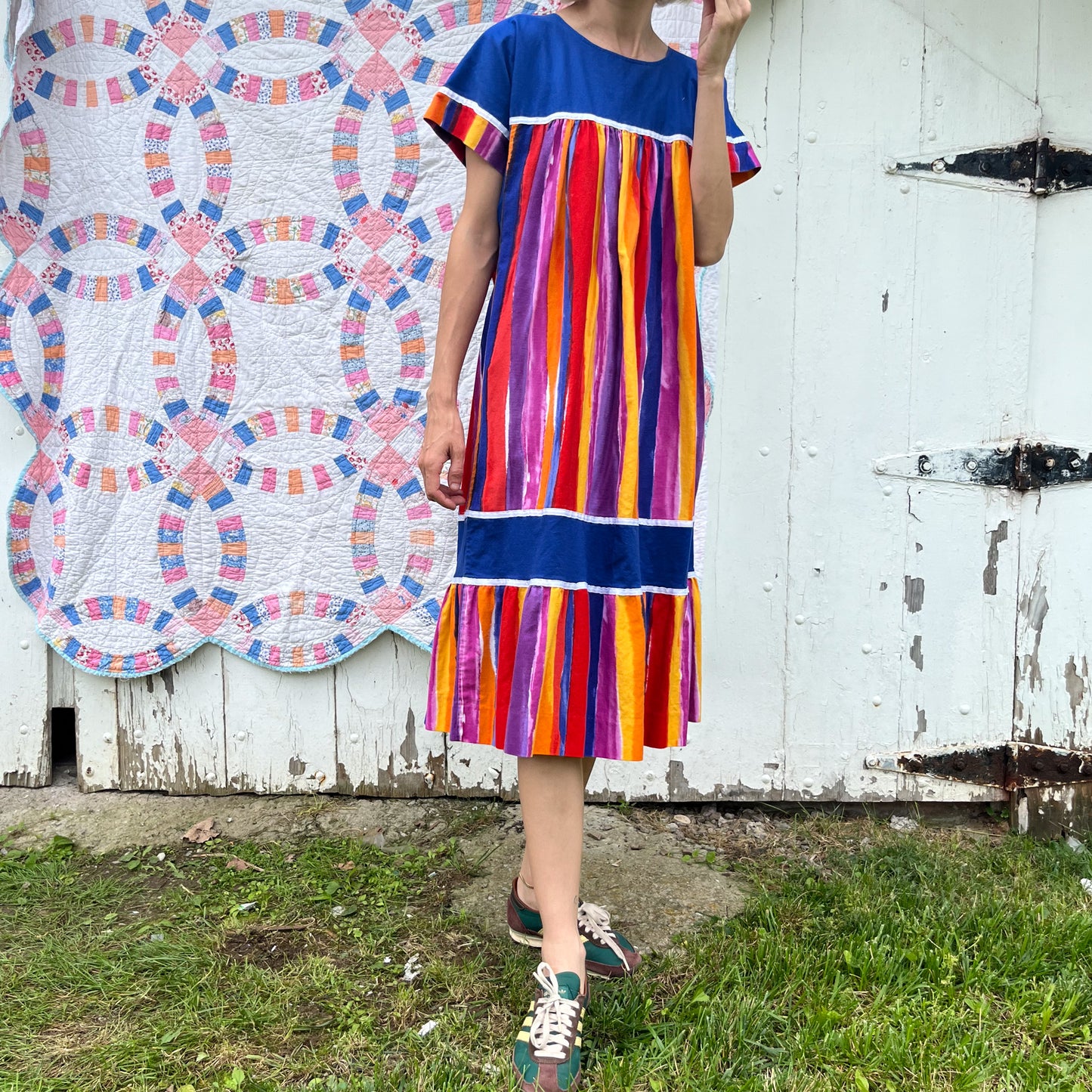 1980's Vibrant Muu Muu