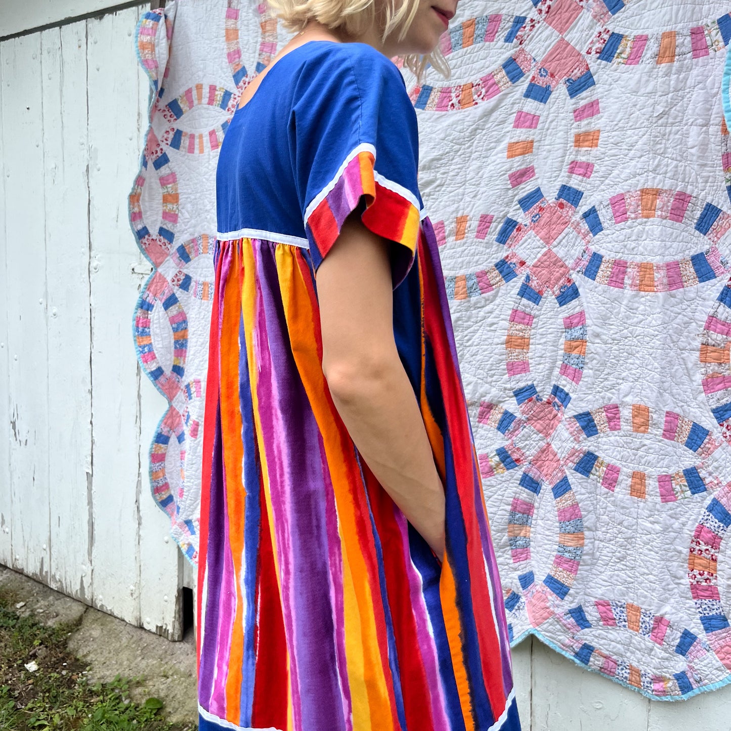 1980's Vibrant Muu Muu