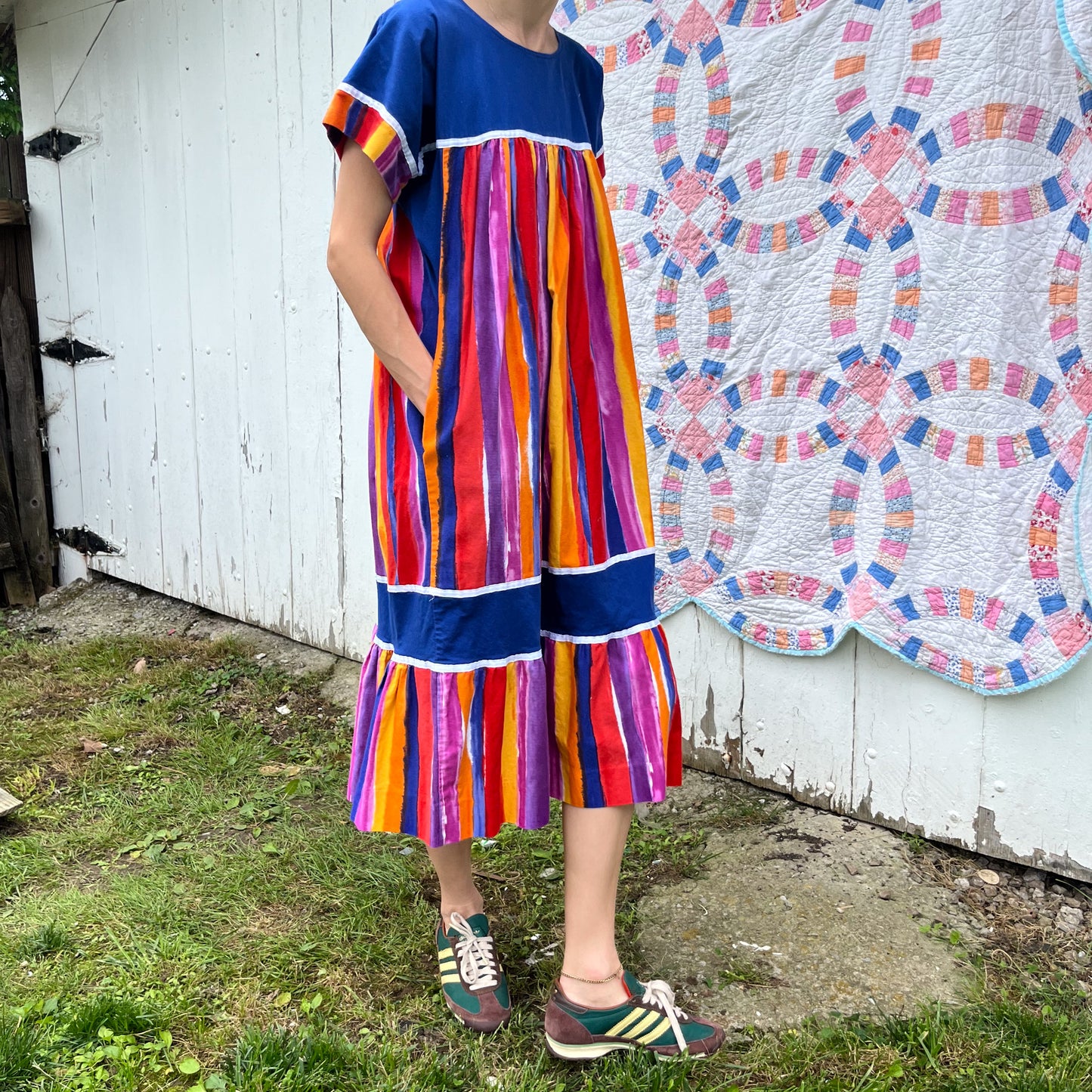 1980's Vibrant Muu Muu