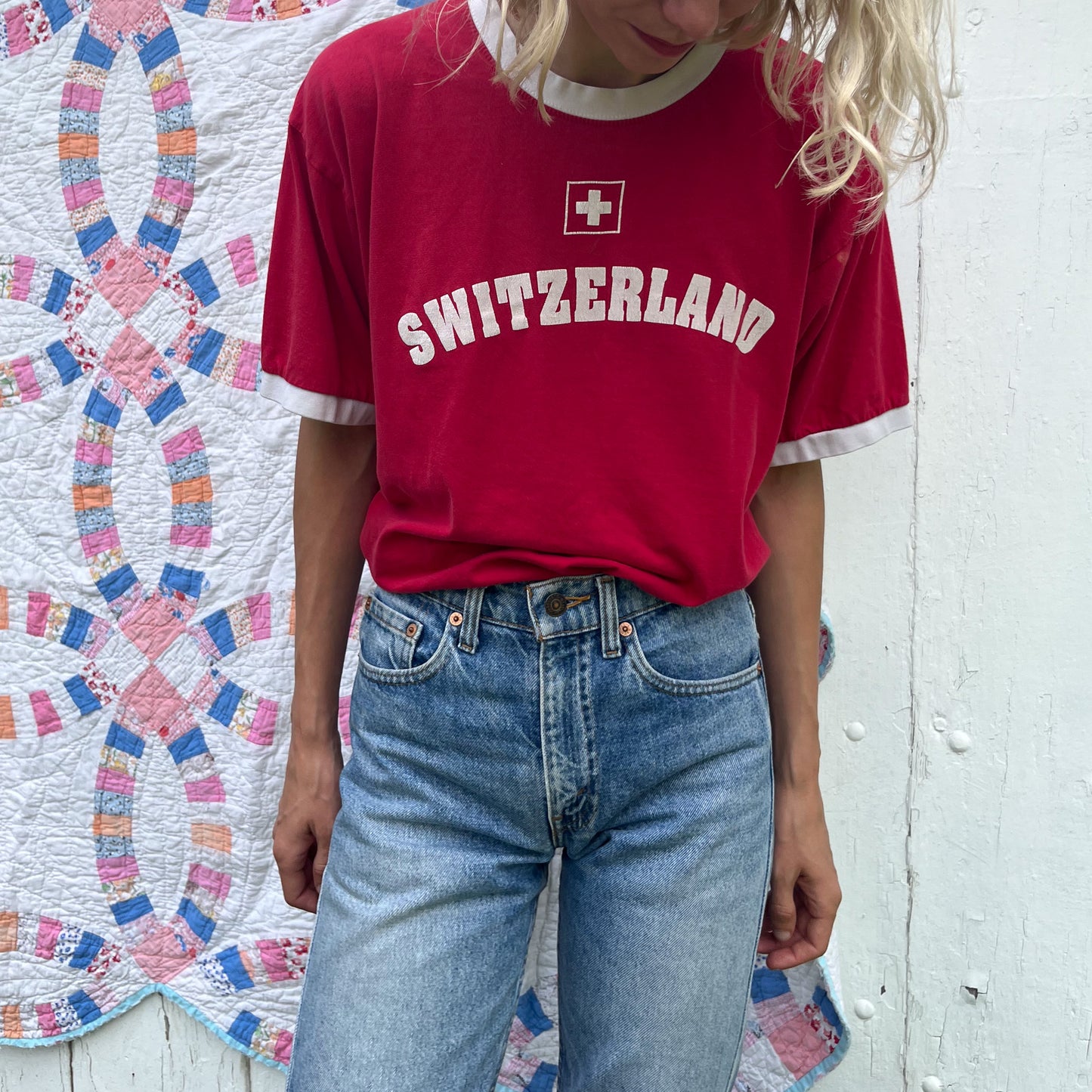 1990's Switzerland Ringer Tee