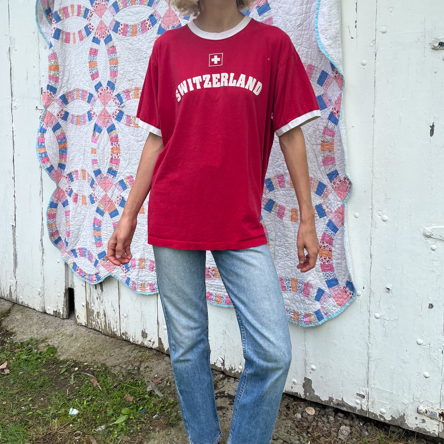 1990's Switzerland Ringer Tee