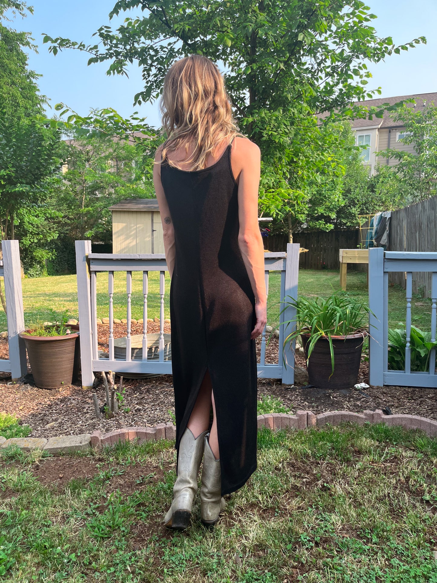 90's Black Maxi Dress