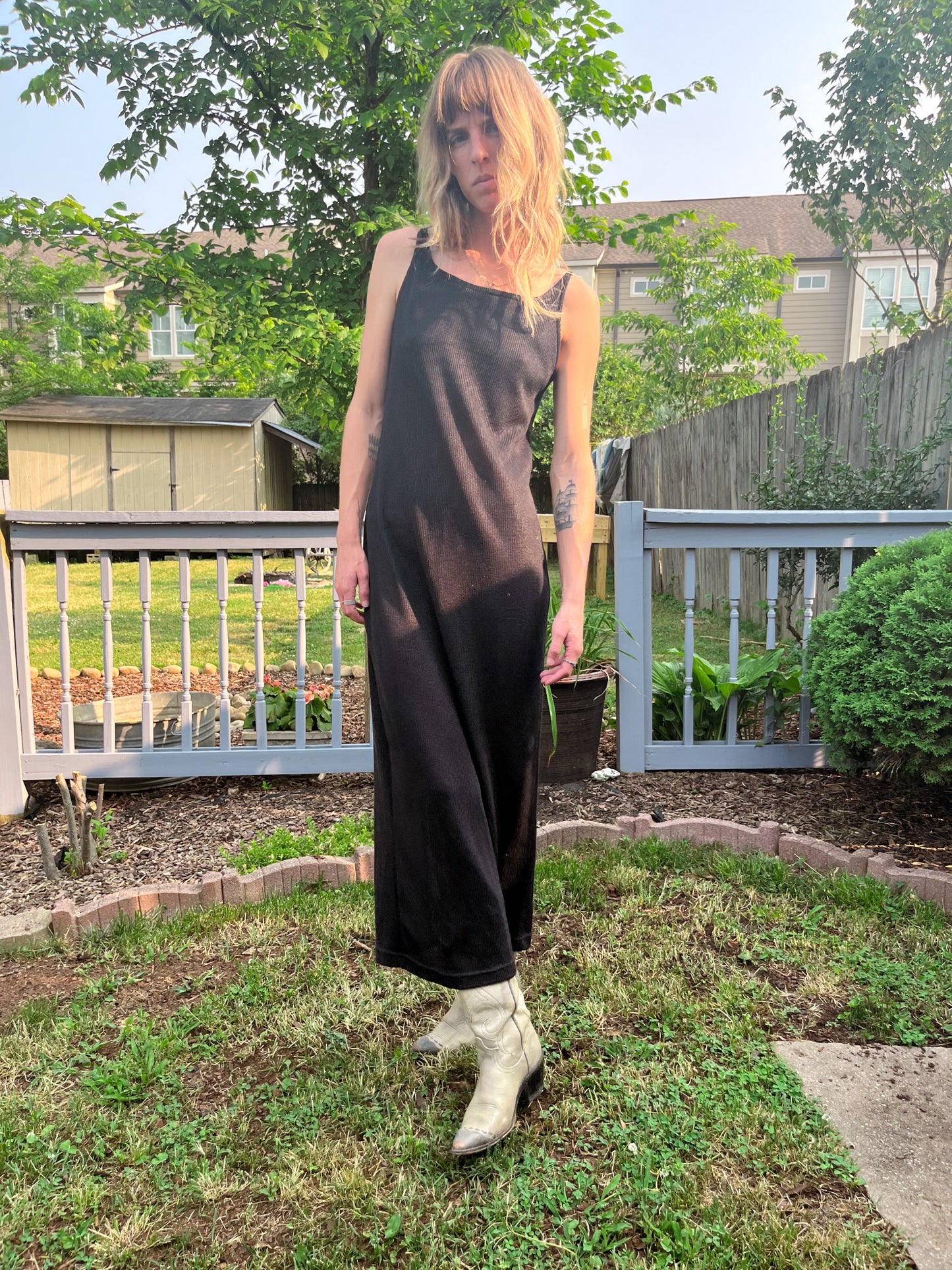 90's Black Maxi Dress