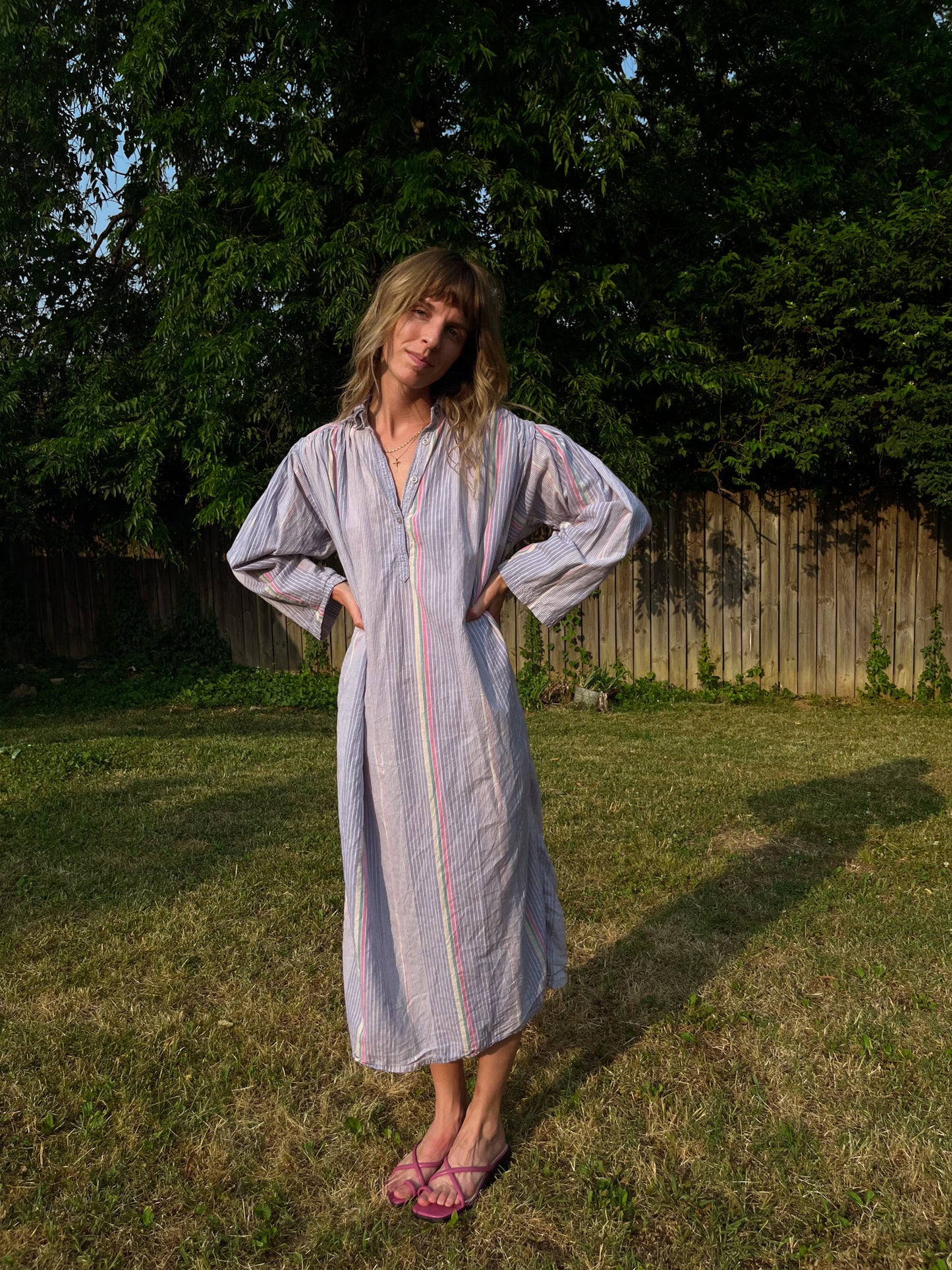 1980's Cotton Lounge Dress