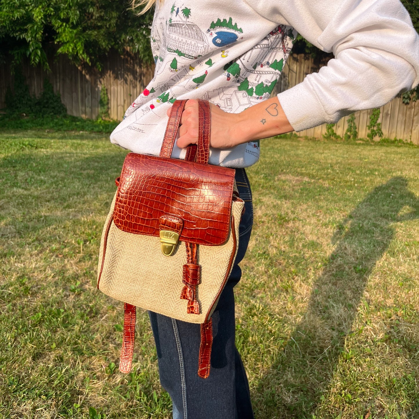 90's Liz Claiborne Mini Backpack