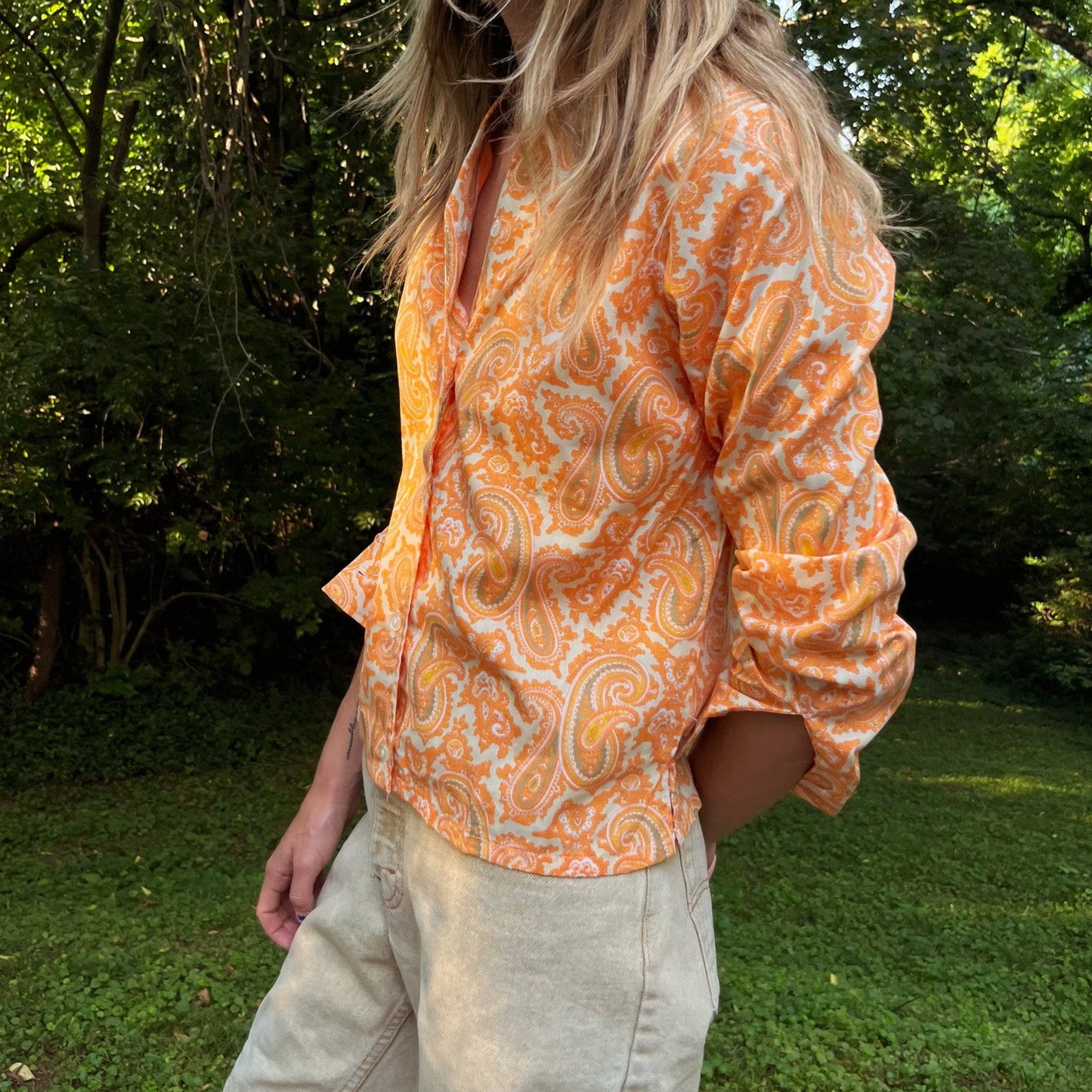 Deadstock Paisley Button Down