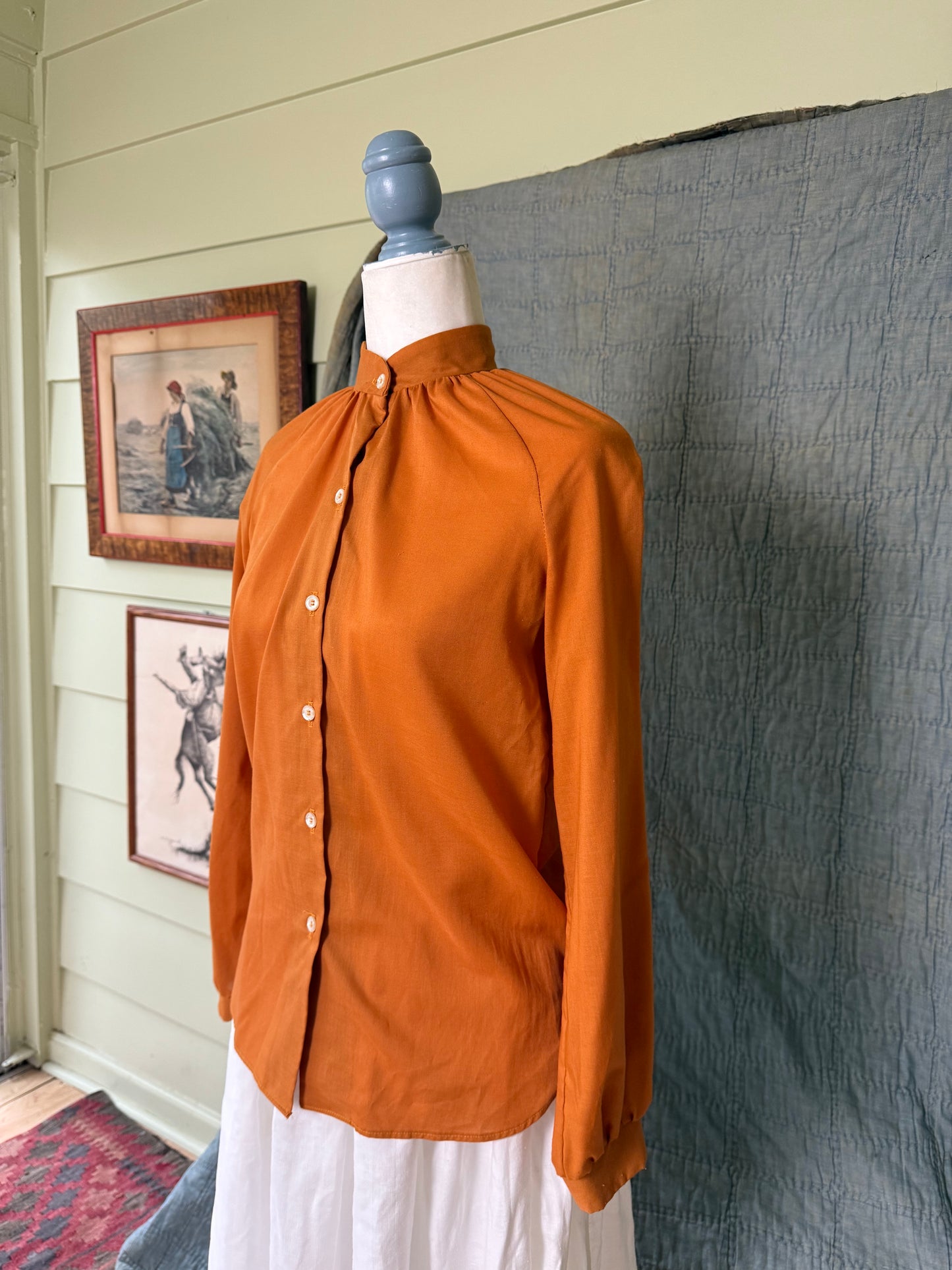 1970's Saffron Blouse