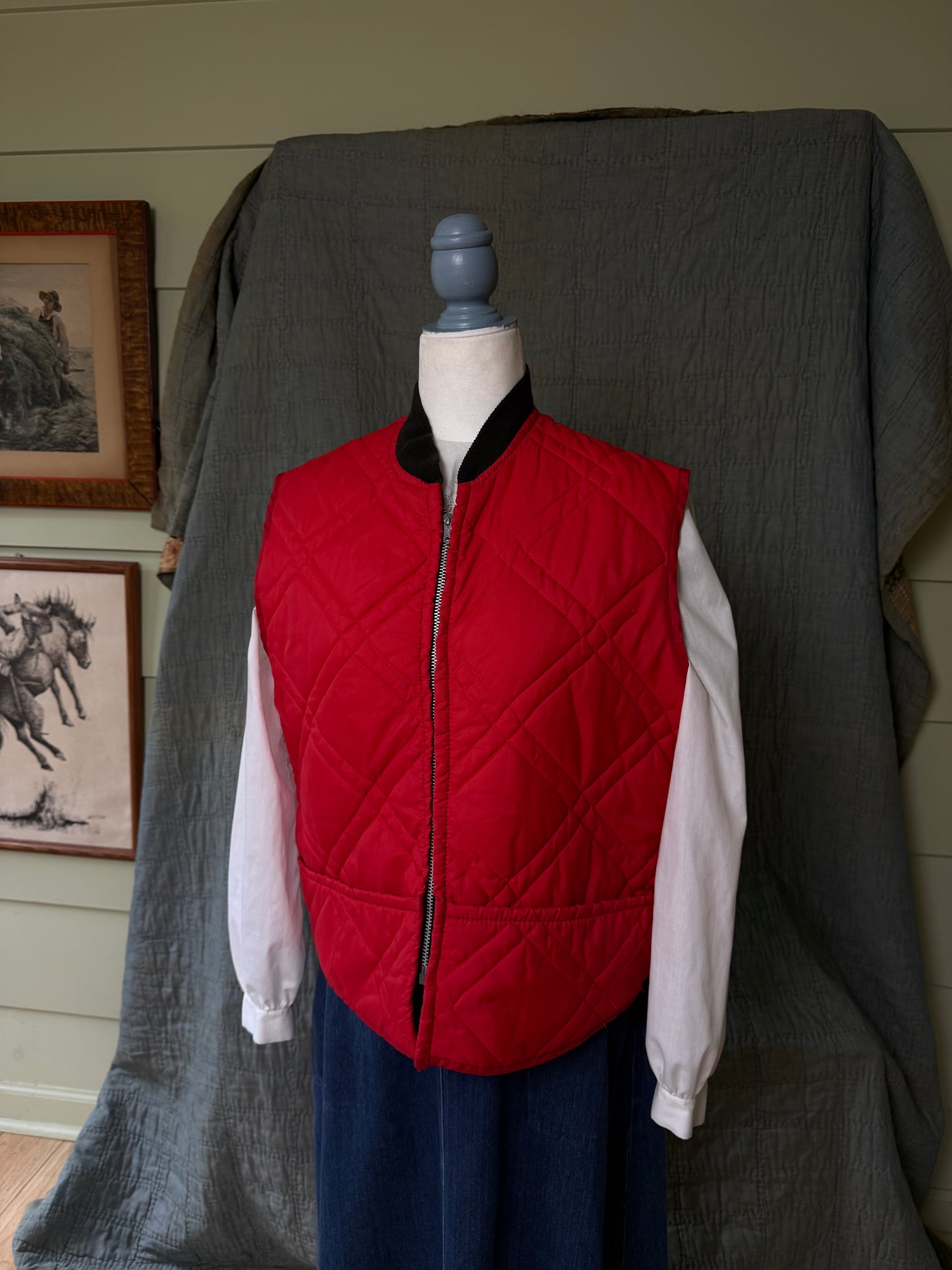 1970's Montgomery Ward Quilted Vest
