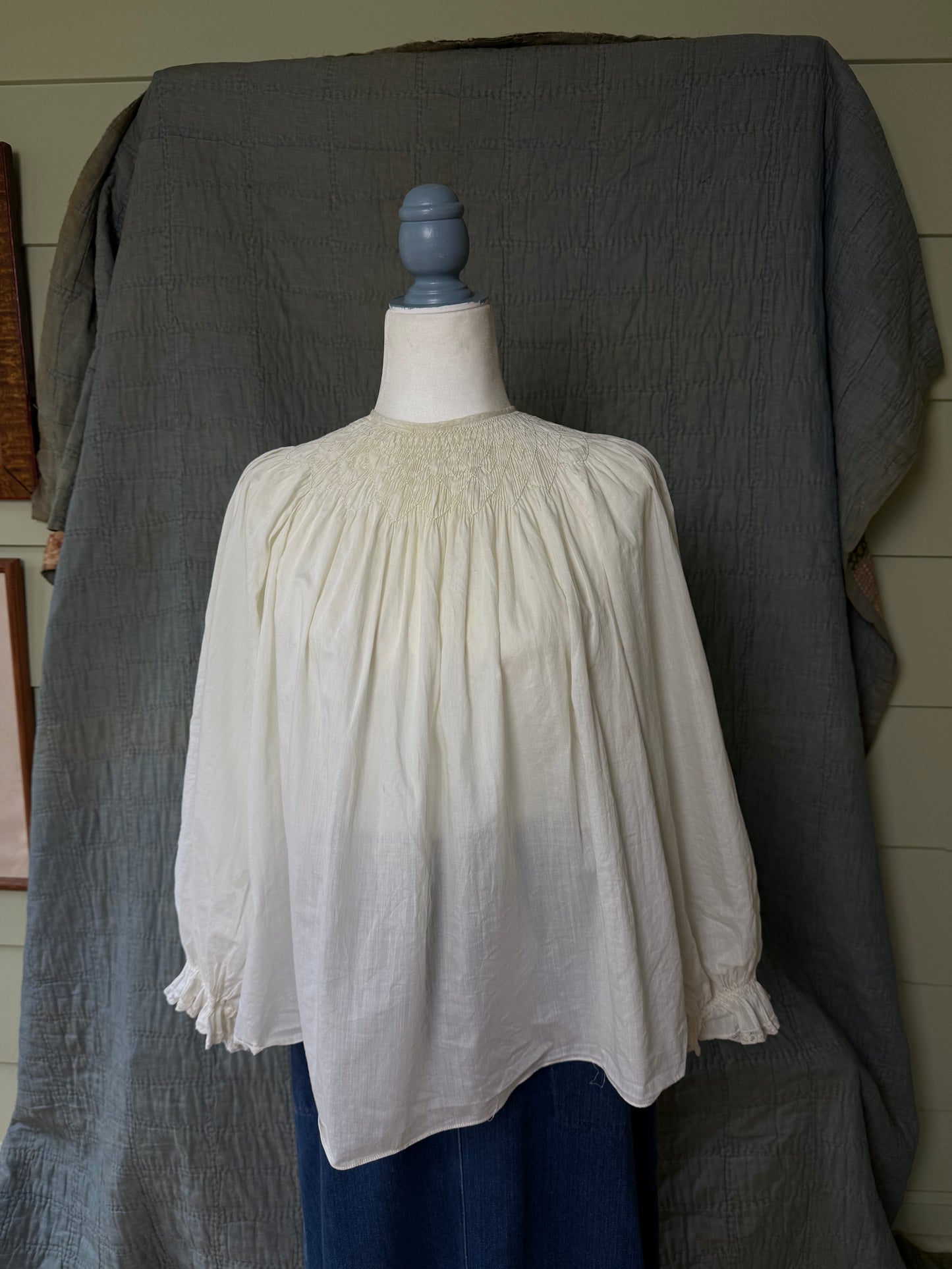 1940's Smocked Blouse