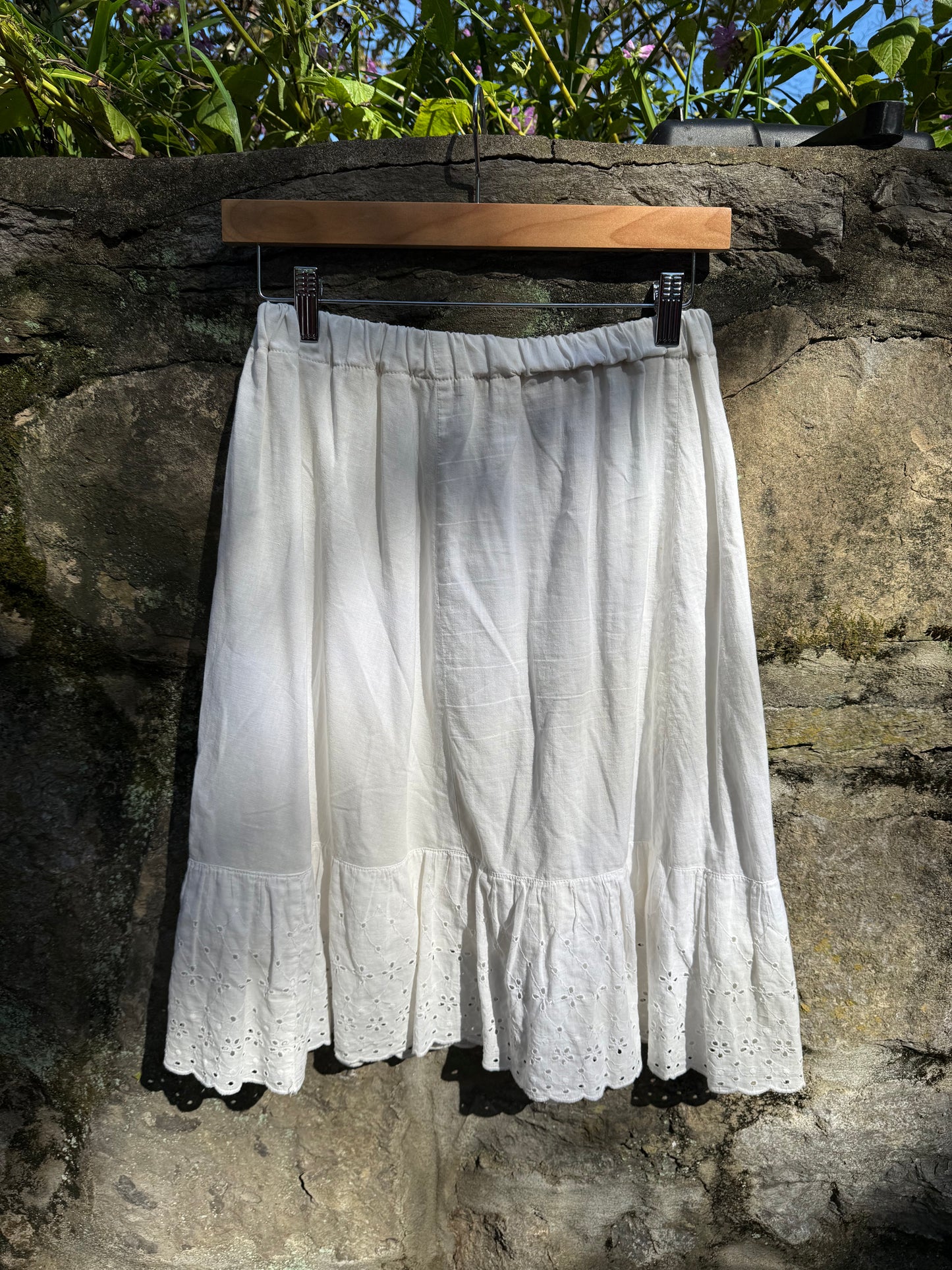 Handmade 1970's White Lace Skirt