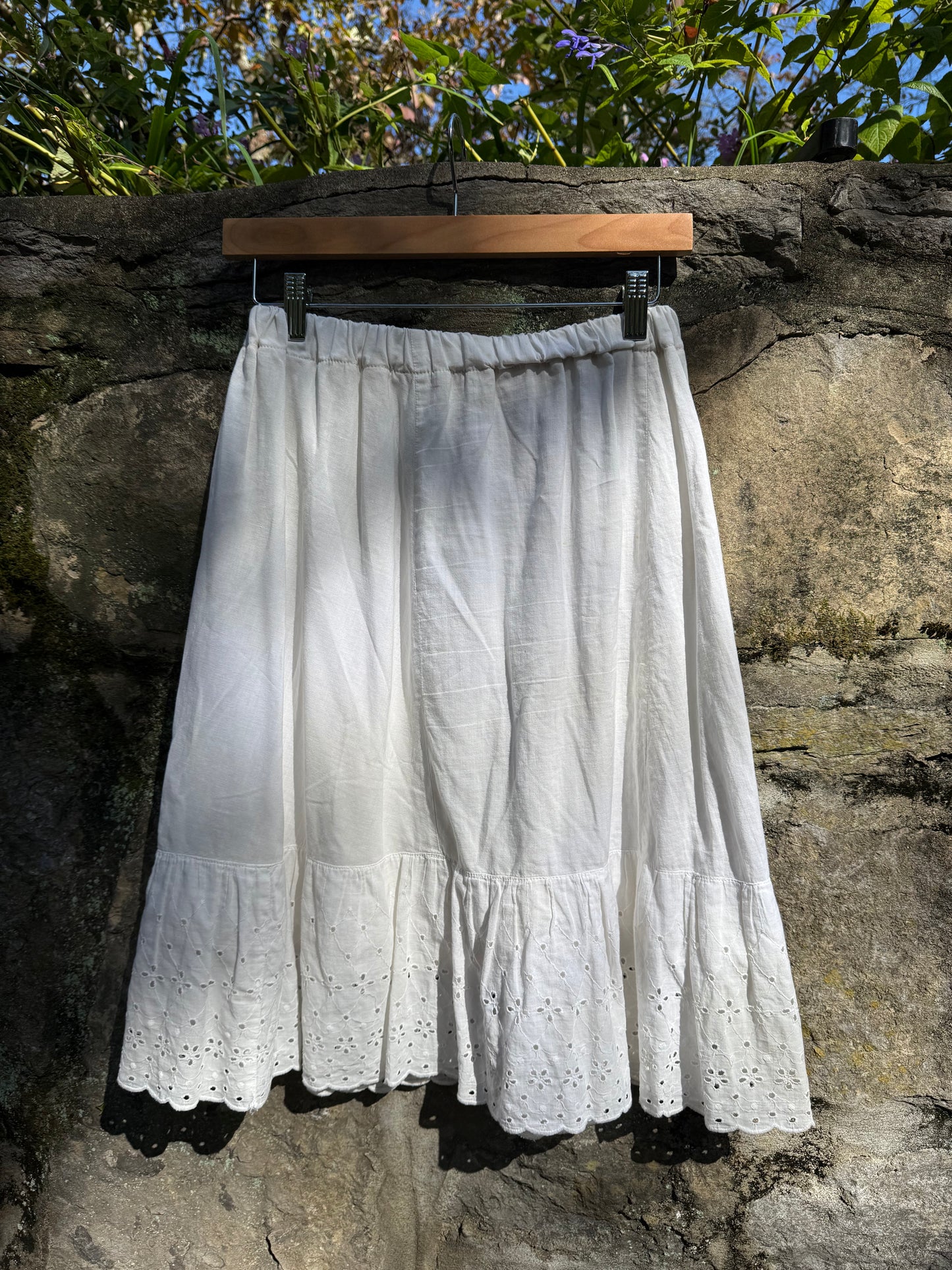 Handmade 1970's White Lace Skirt