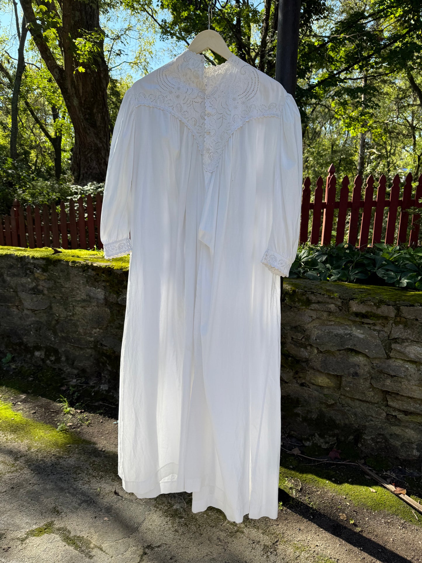 Edwardian Vintage White Nightgown