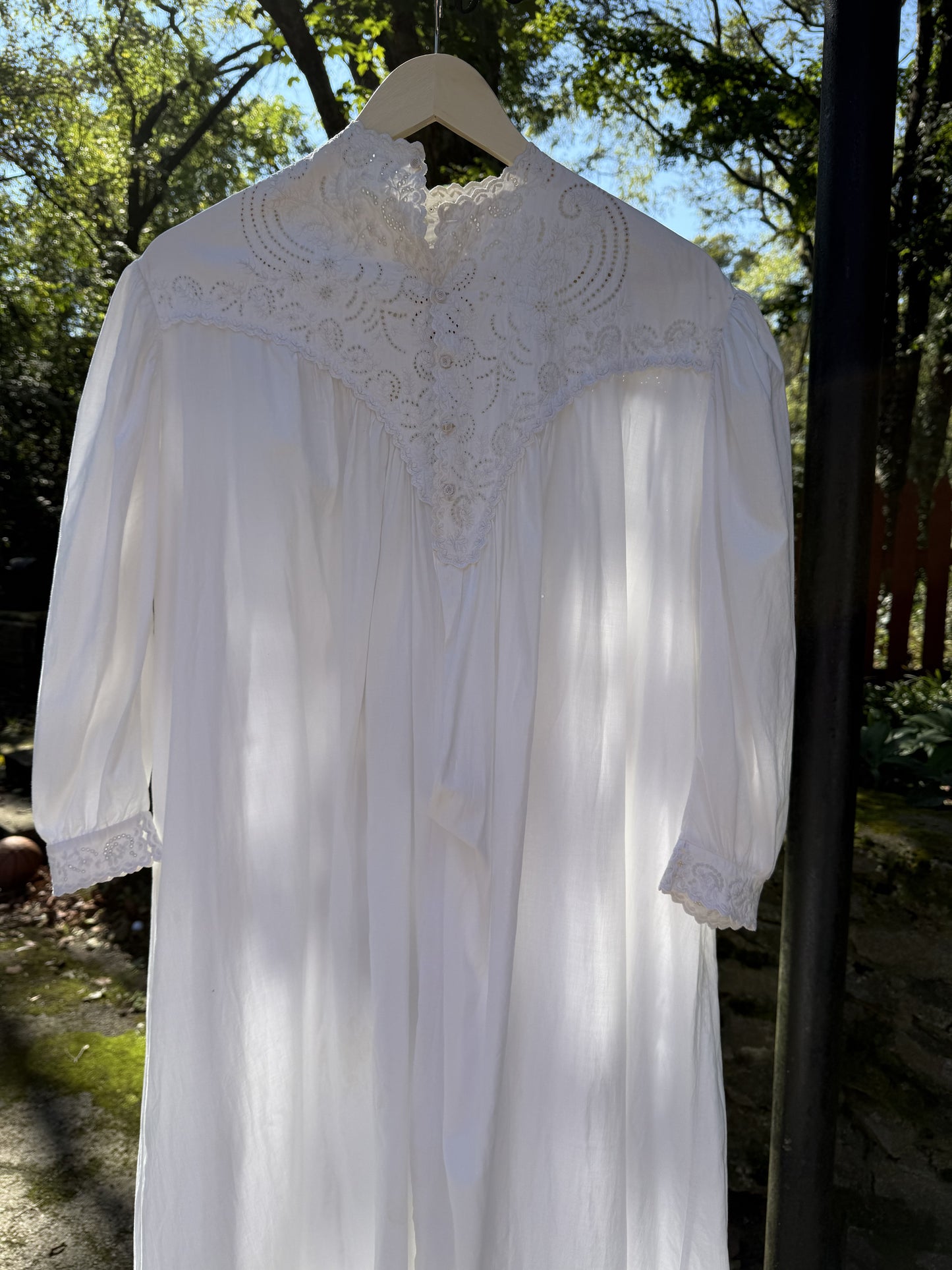 Edwardian Vintage White Nightgown