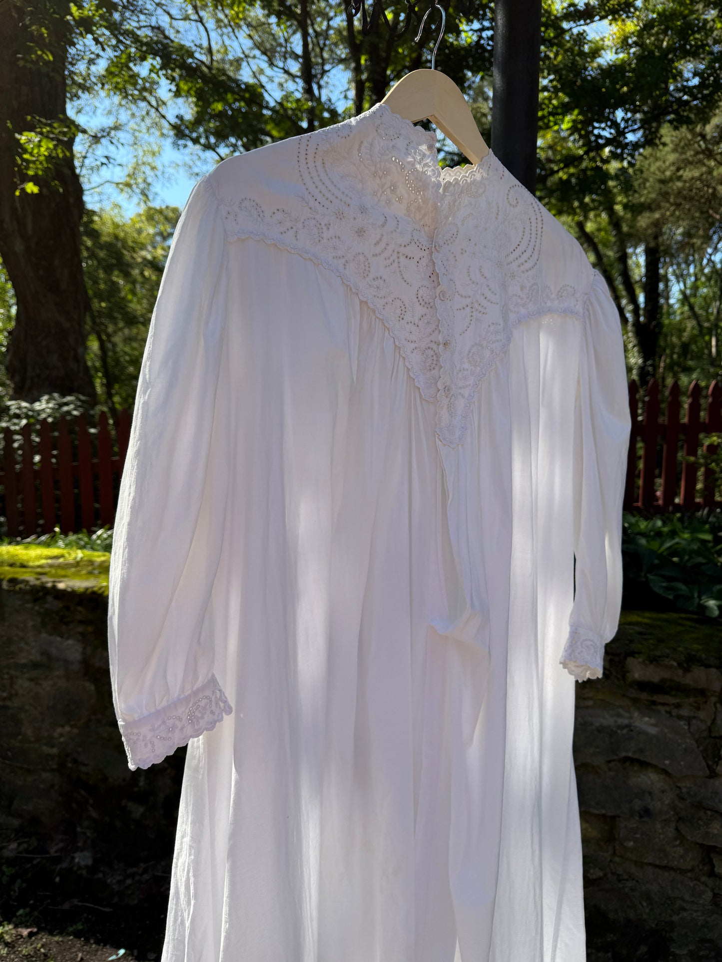 Edwardian Vintage White Nightgown