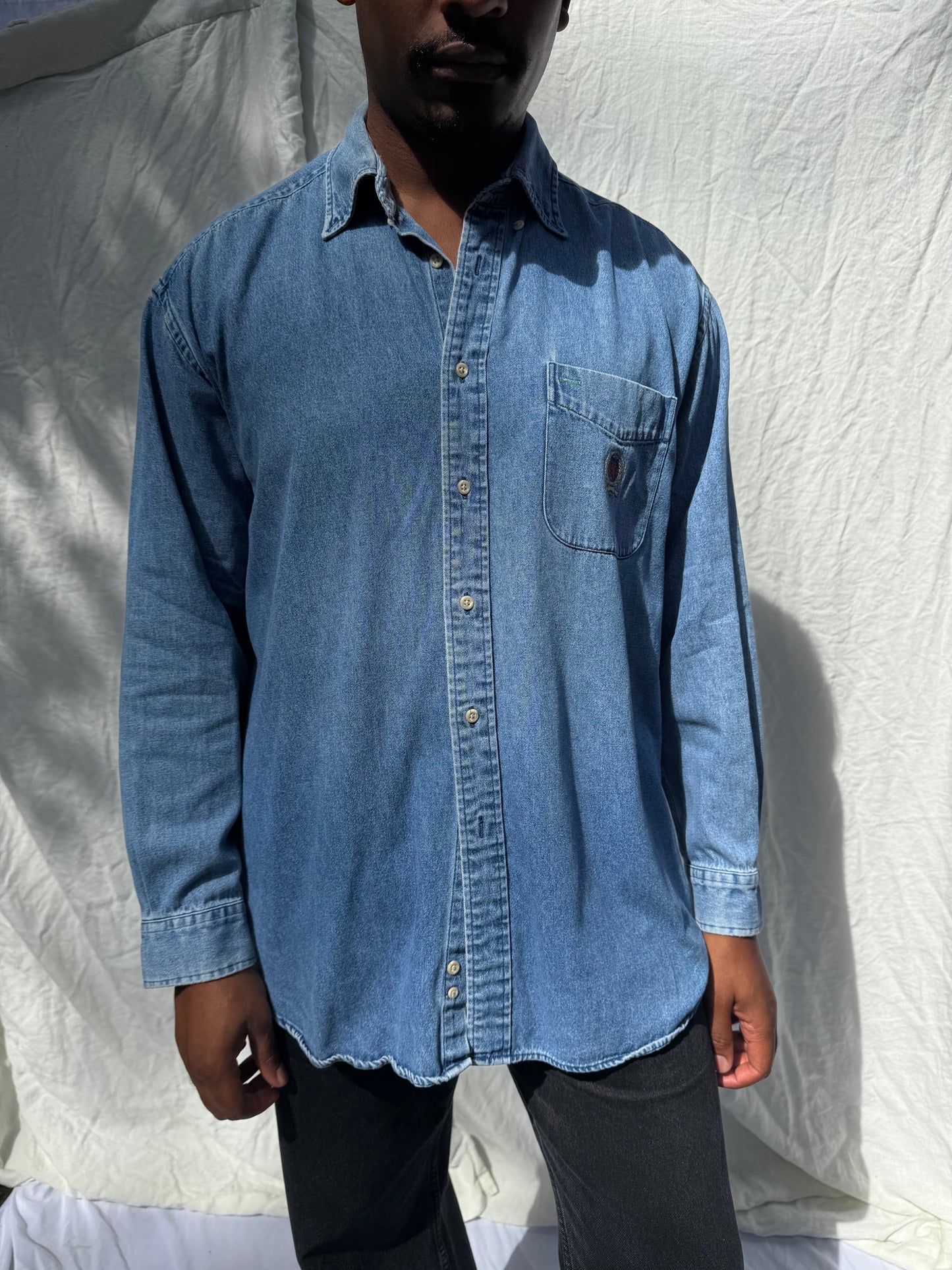 1990's Bugle Boy Denim Button Down