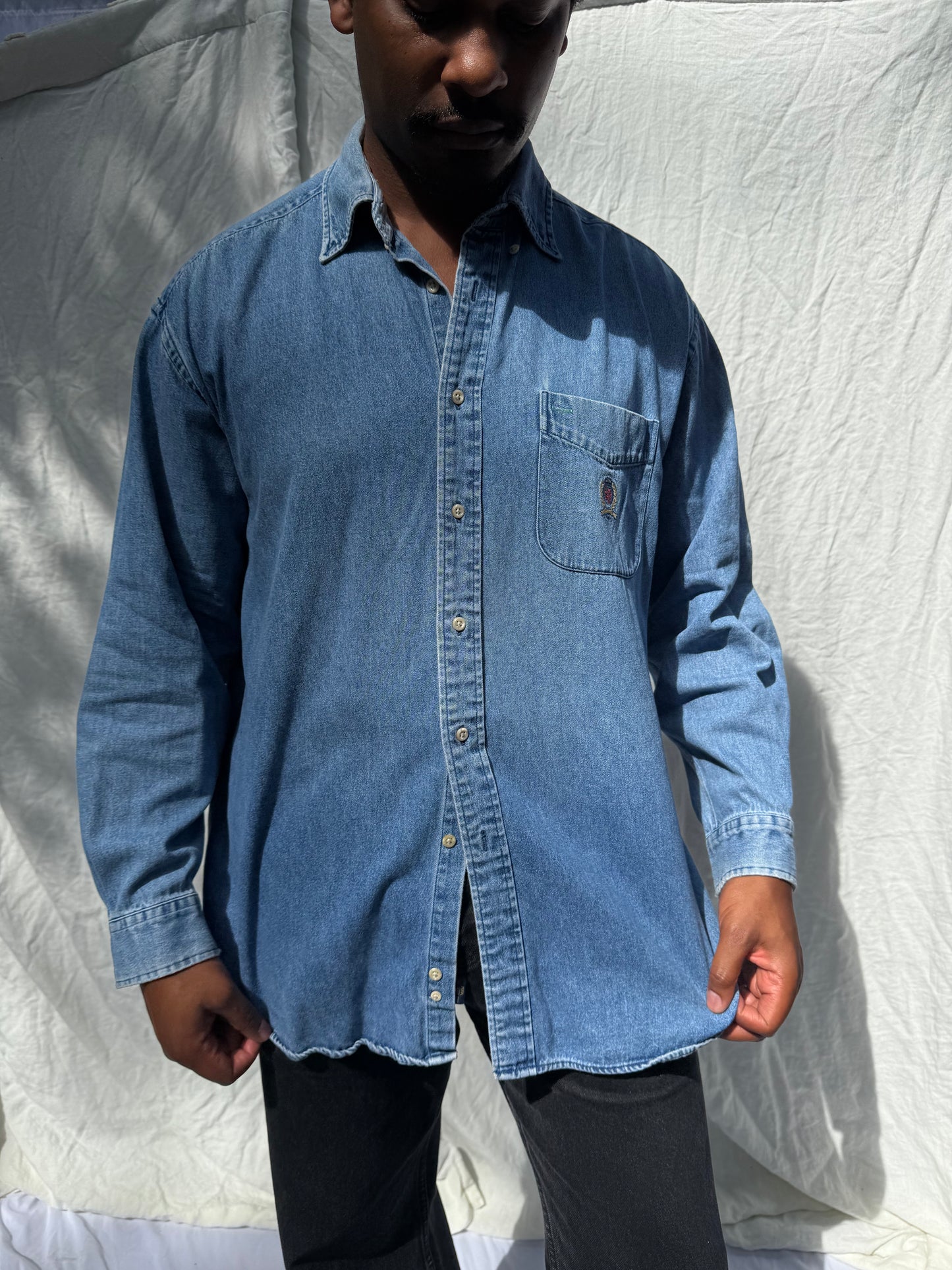 1990's Bugle Boy Denim Button Down