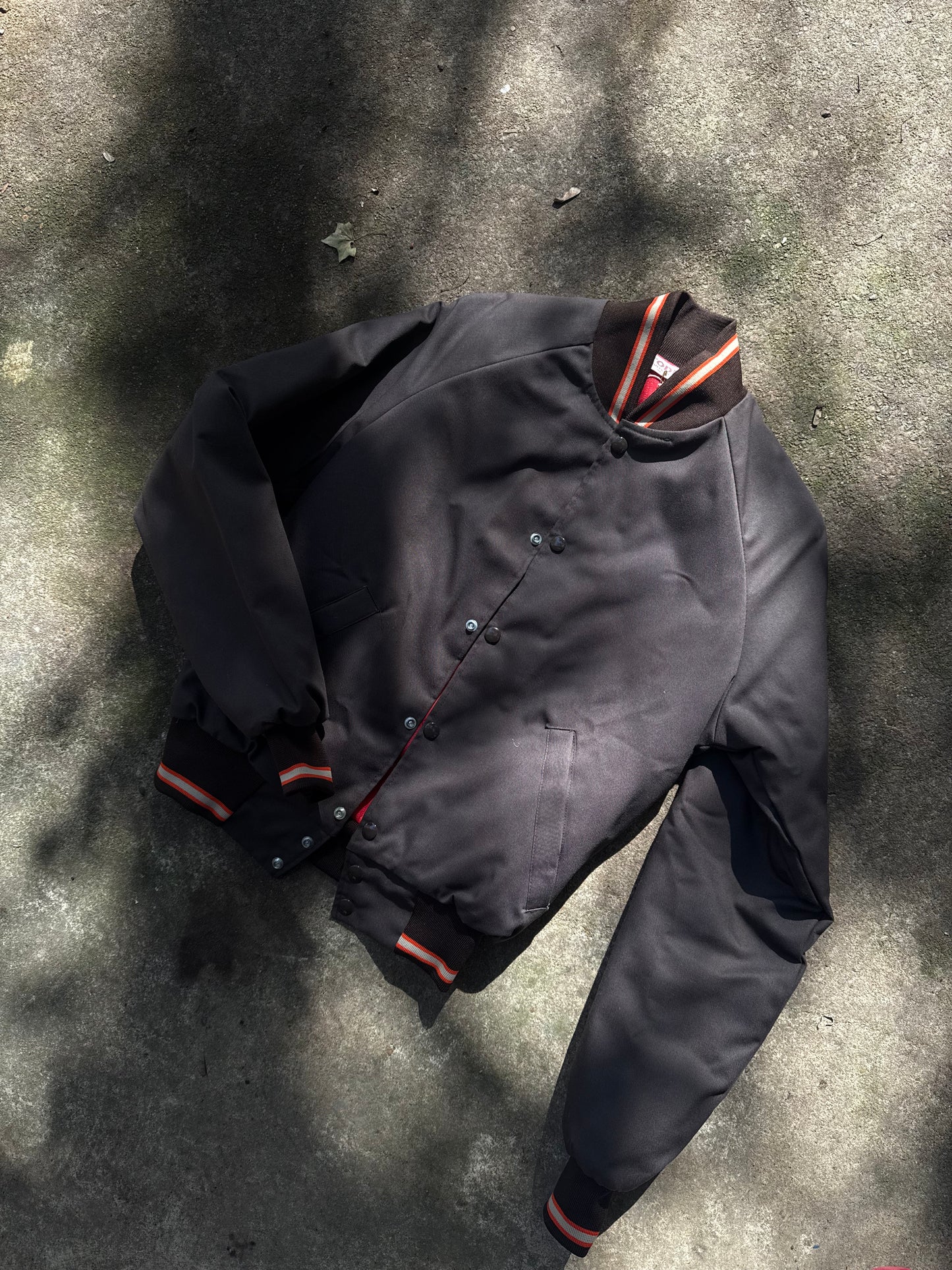 1970's Chocolate Brown Varsity Bomber