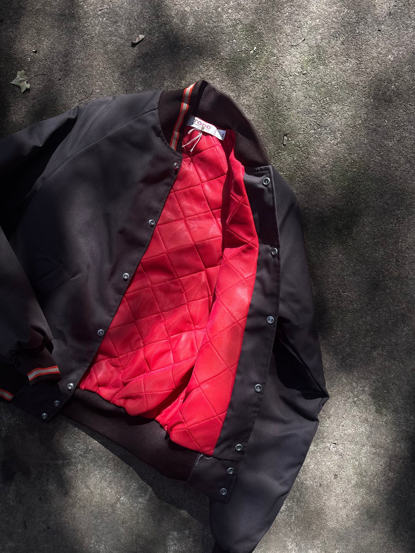 1970's Chocolate Brown Varsity Bomber