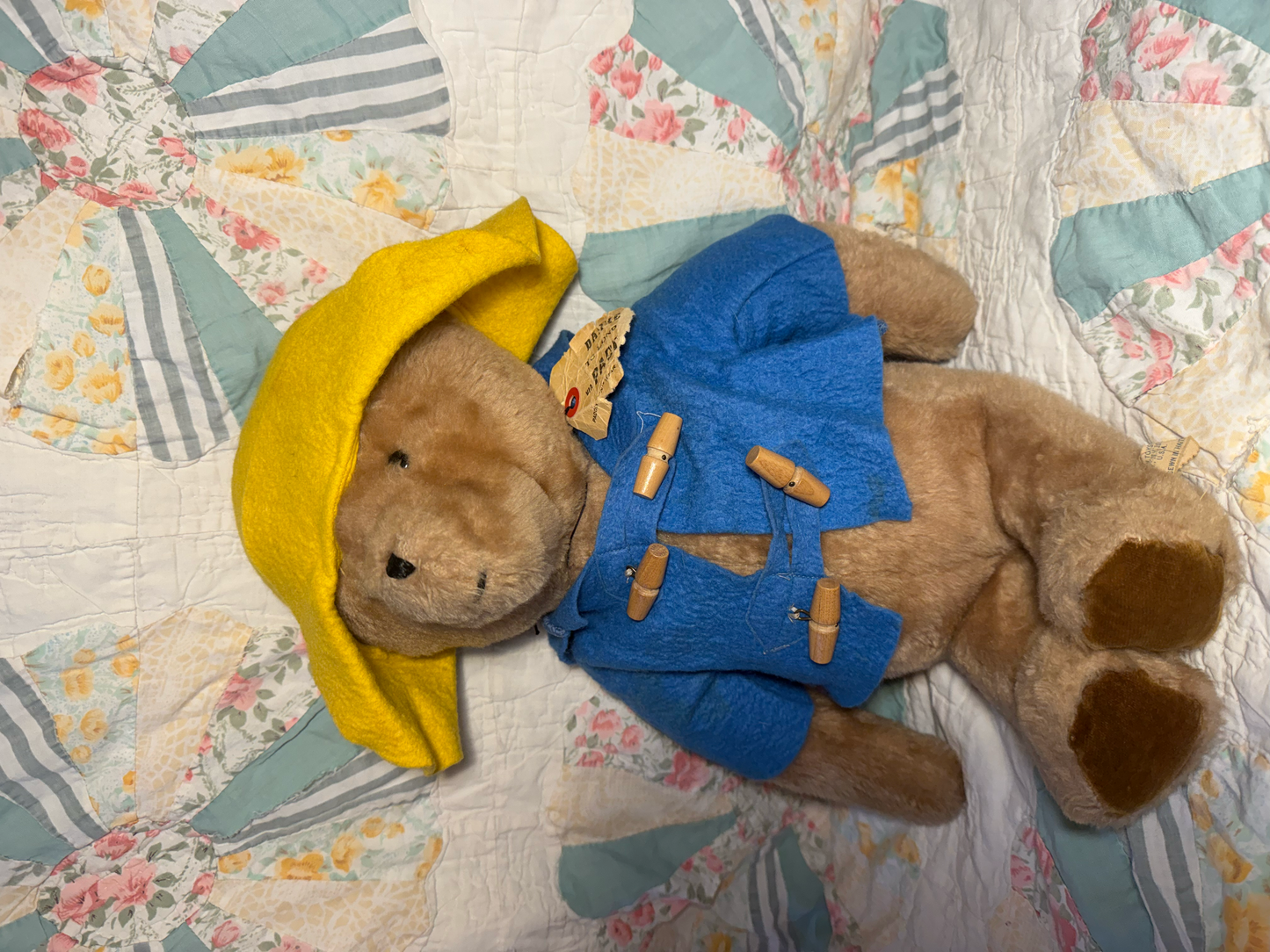 Vintage 1975 Paddington Stuffed Bear