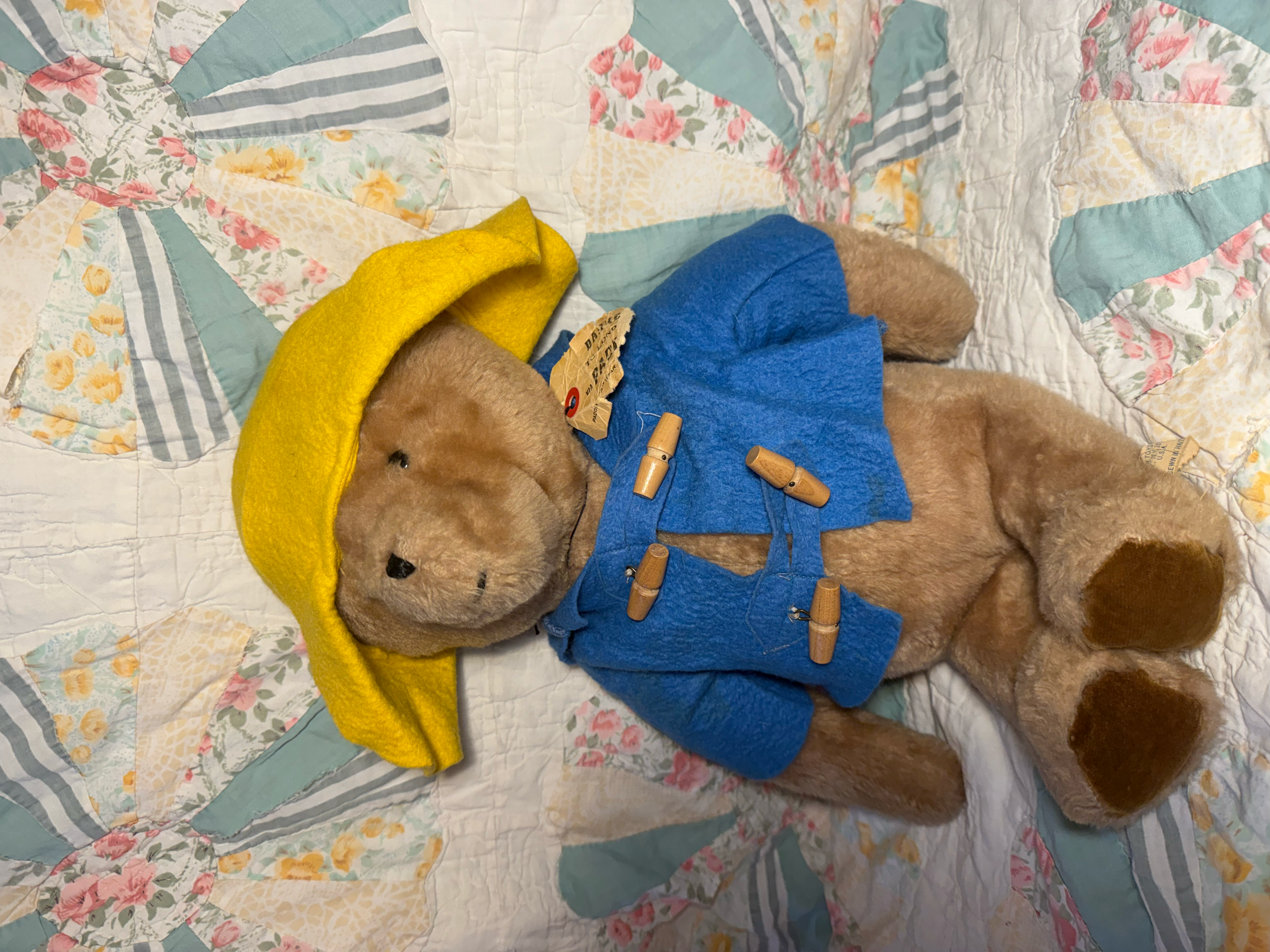 Vintage 1975 Paddington Stuffed Bear