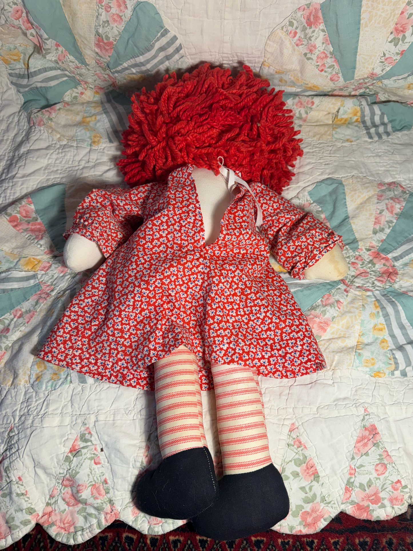 Vintage Raggedy Ann Cloth Doll