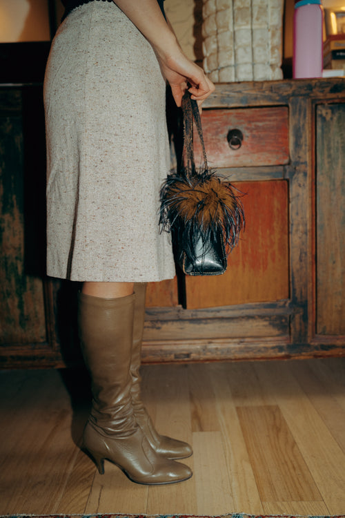 1970's Tan Leather Knee Boots