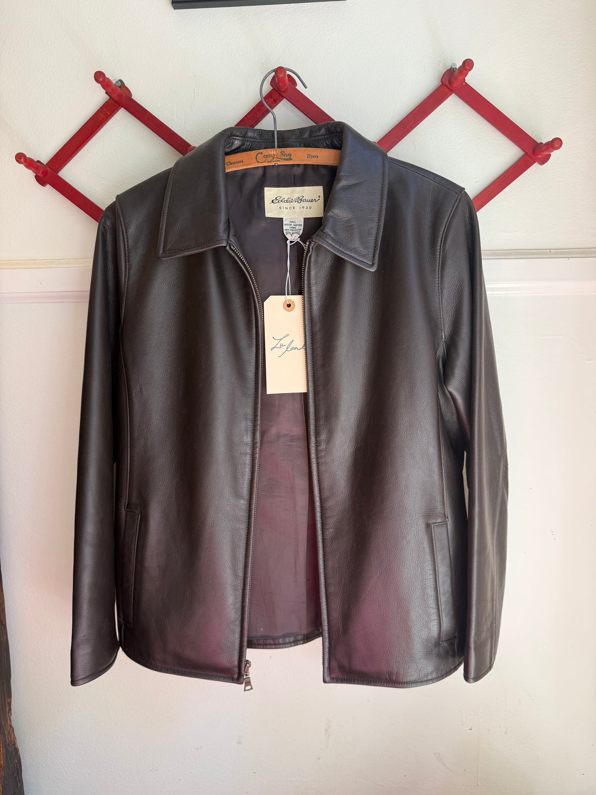 Y2K Brown Leather Jacket