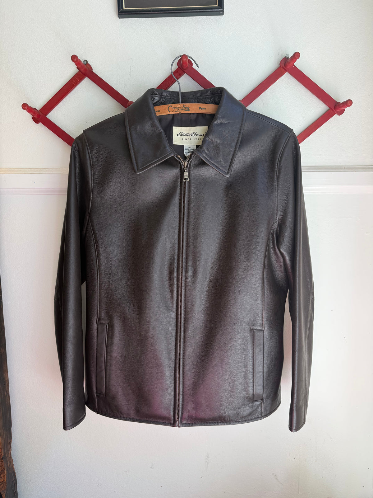 Y2K Brown Leather Jacket