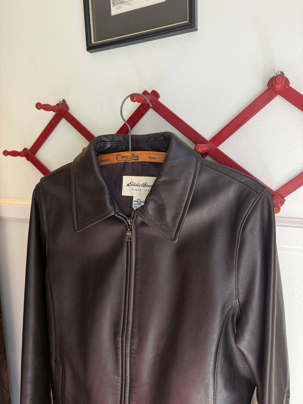 Y2K Brown Leather Jacket